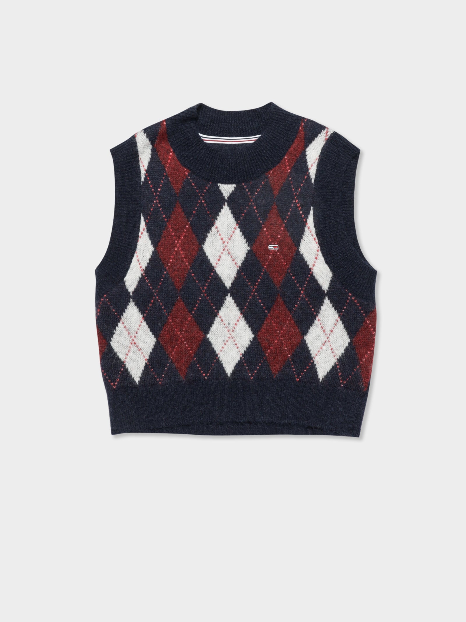 Argyle Cropped Vest