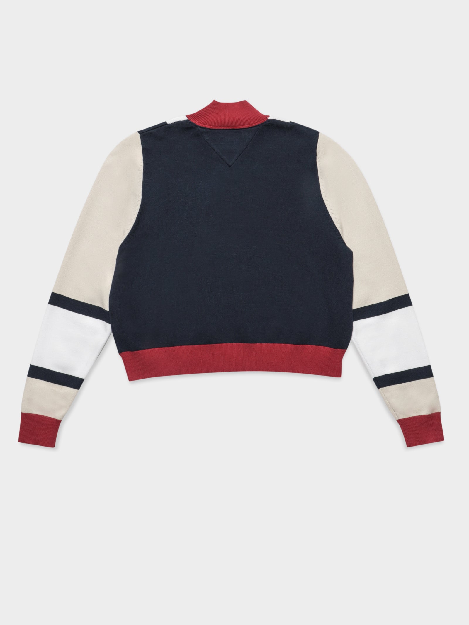 Colour-Blocked Half-Zip Jumper