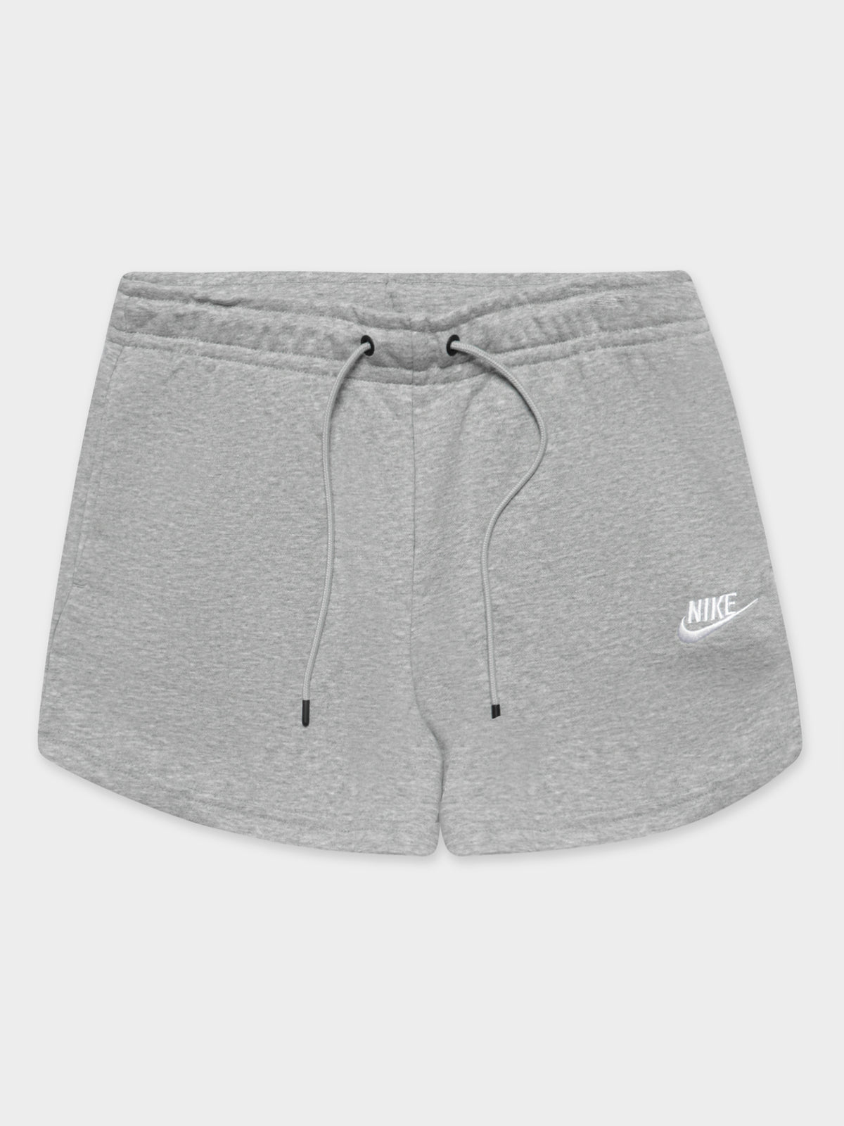 Sportswear Essentials Fleece Shorts in Dark Grey Heather &amp; White
