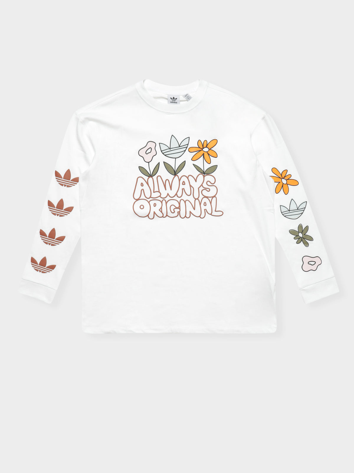 Graphic Long Sleeve T-Shirt in White