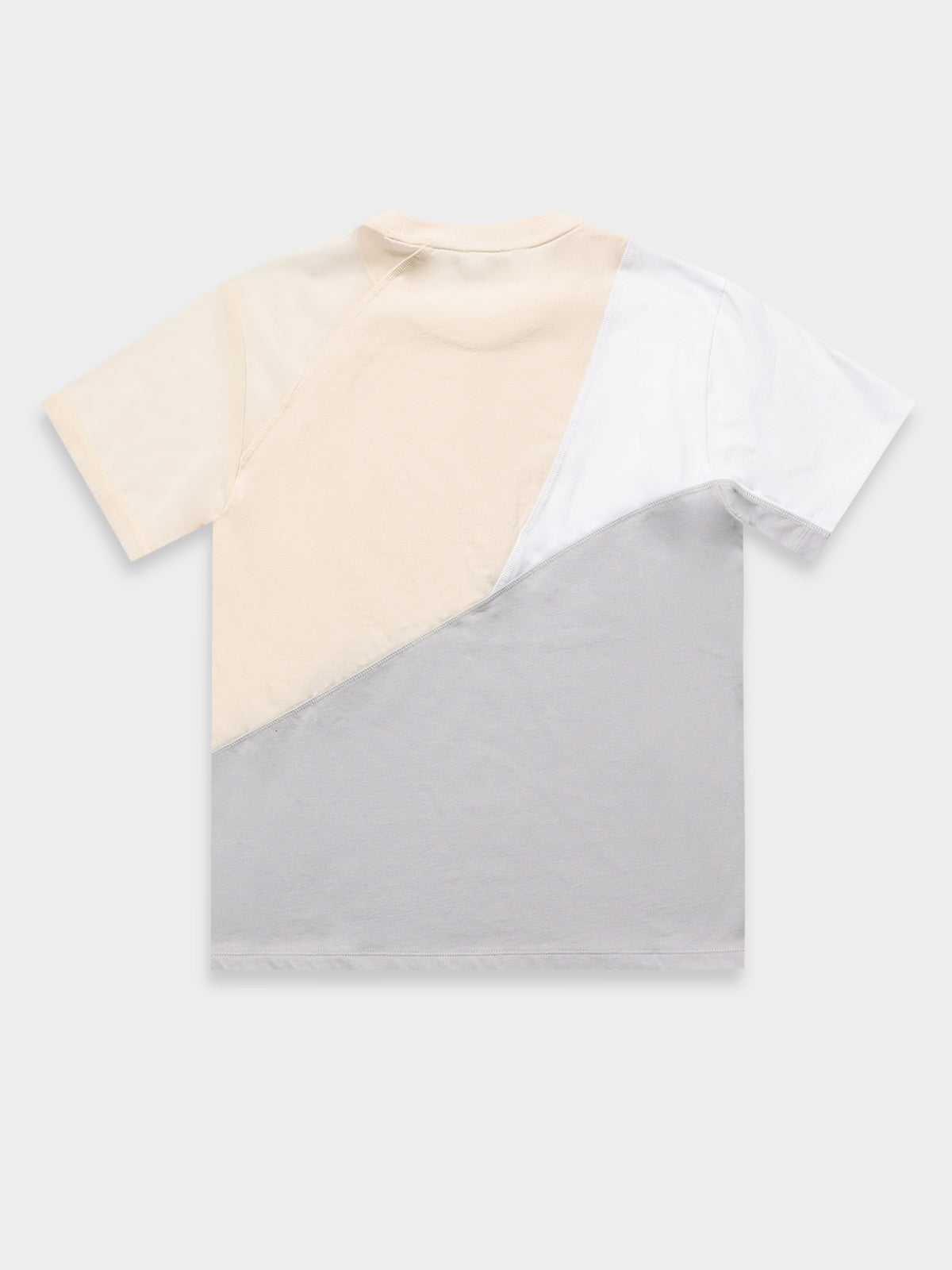 Adidas Split Trefoil T-Shirt in Wonder White &amp; Grey