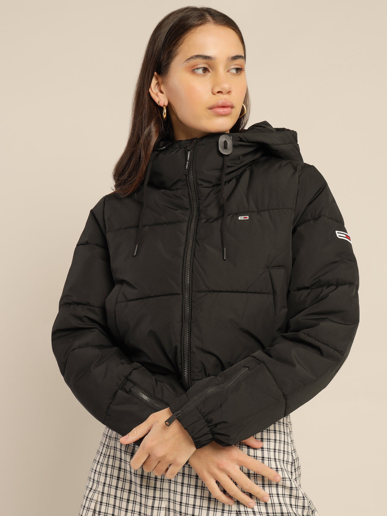 Cropped Down Puffer Jacket