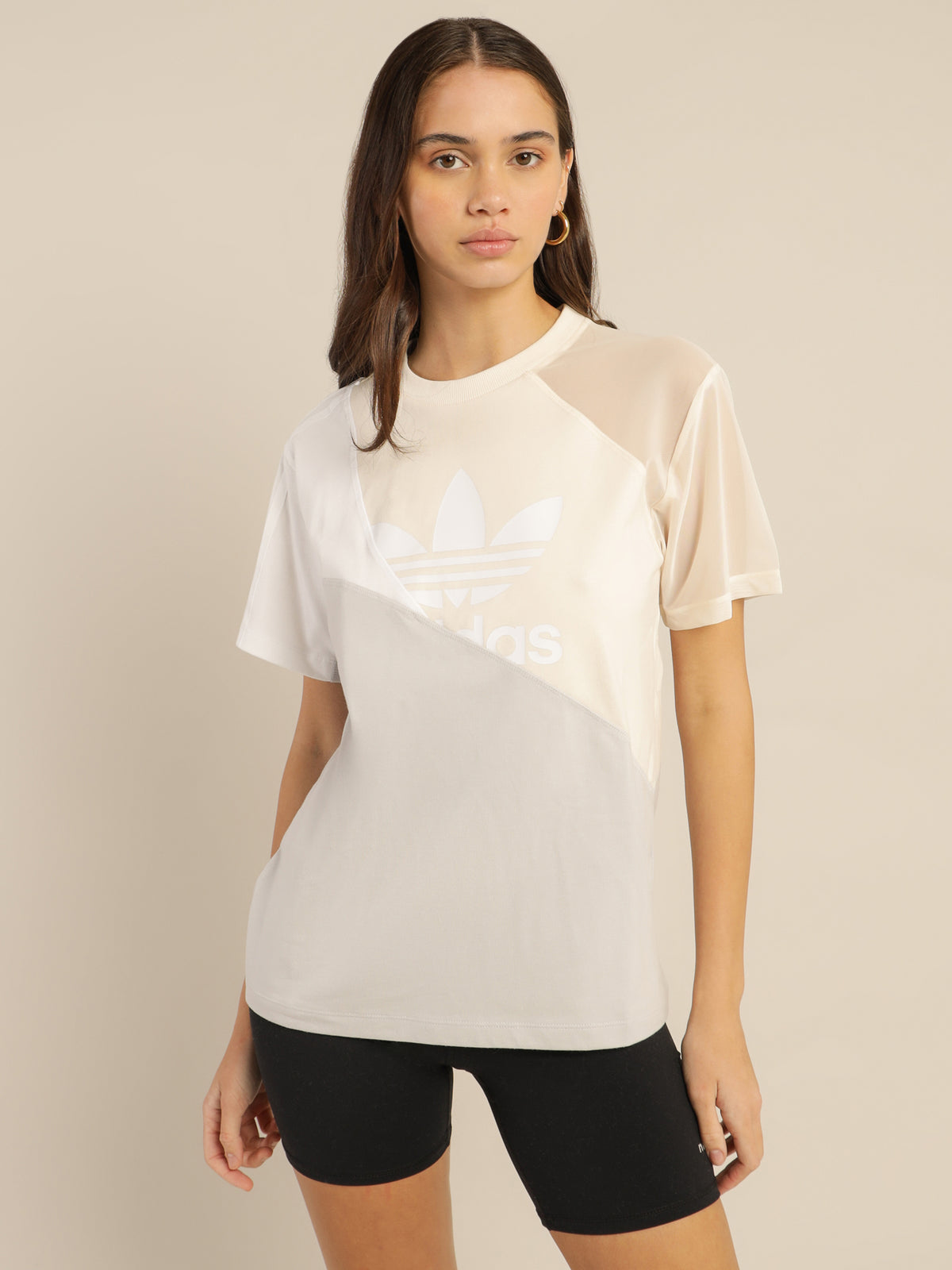 Adidas Adidas Split Trefoil T-Shirt | Wonder Whi