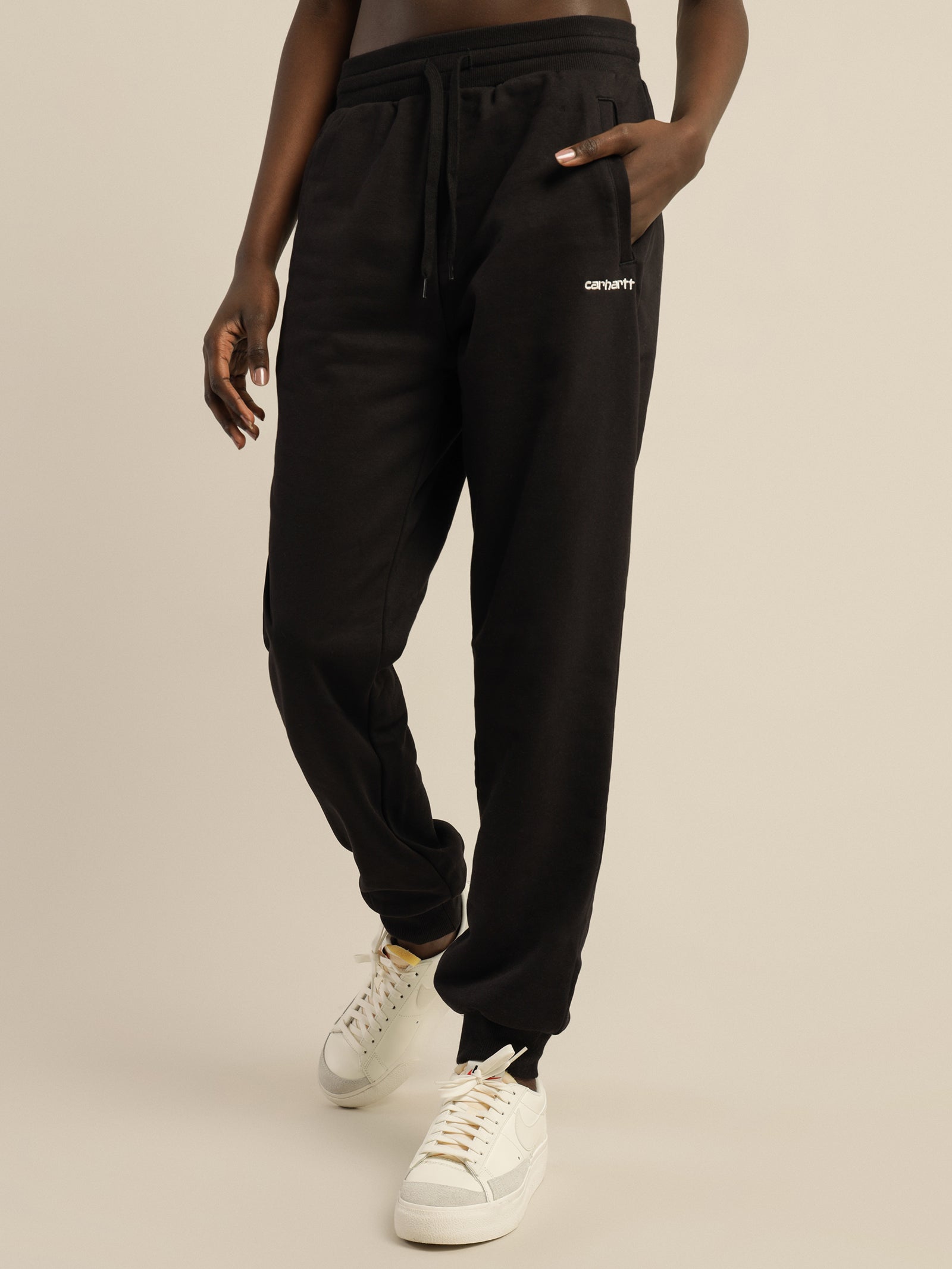 Script Embroidery Sweatpants