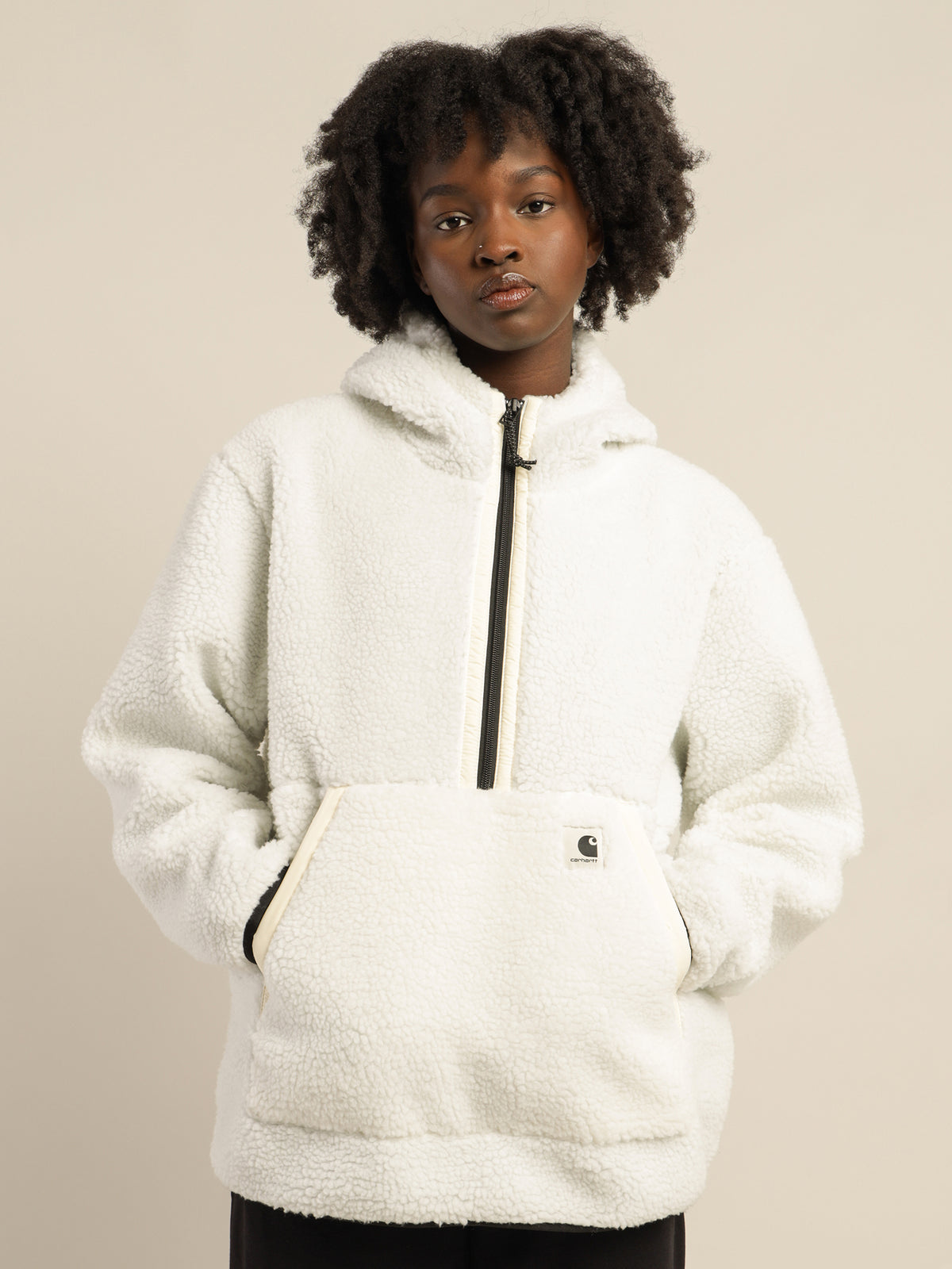 Hooded Loon Liner Sherpa Jacket in Wax