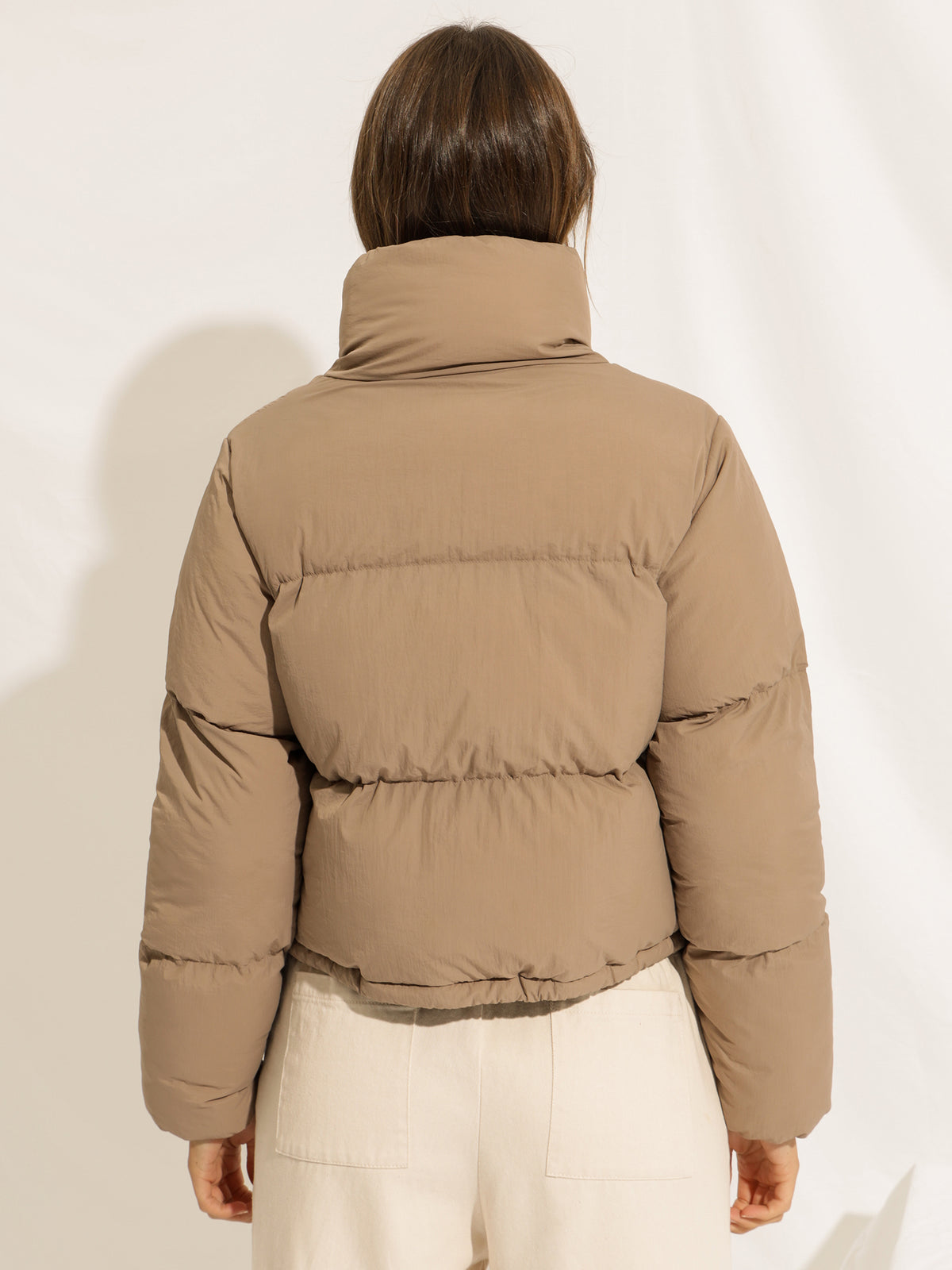 Topher Puffer Jacket in Carob Brown