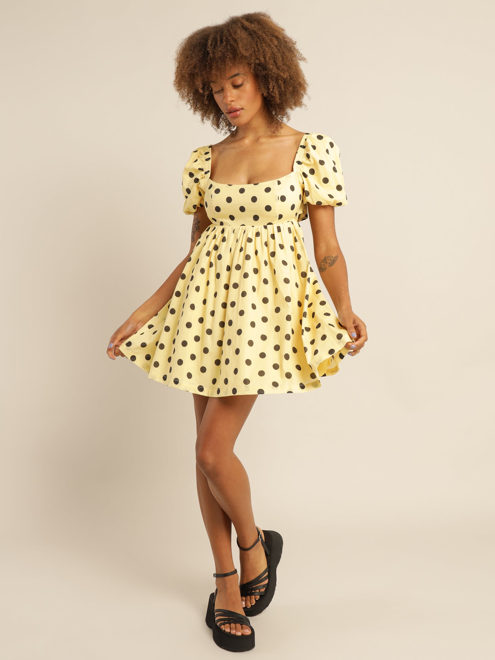 Arabella Dress in Butter Spot
