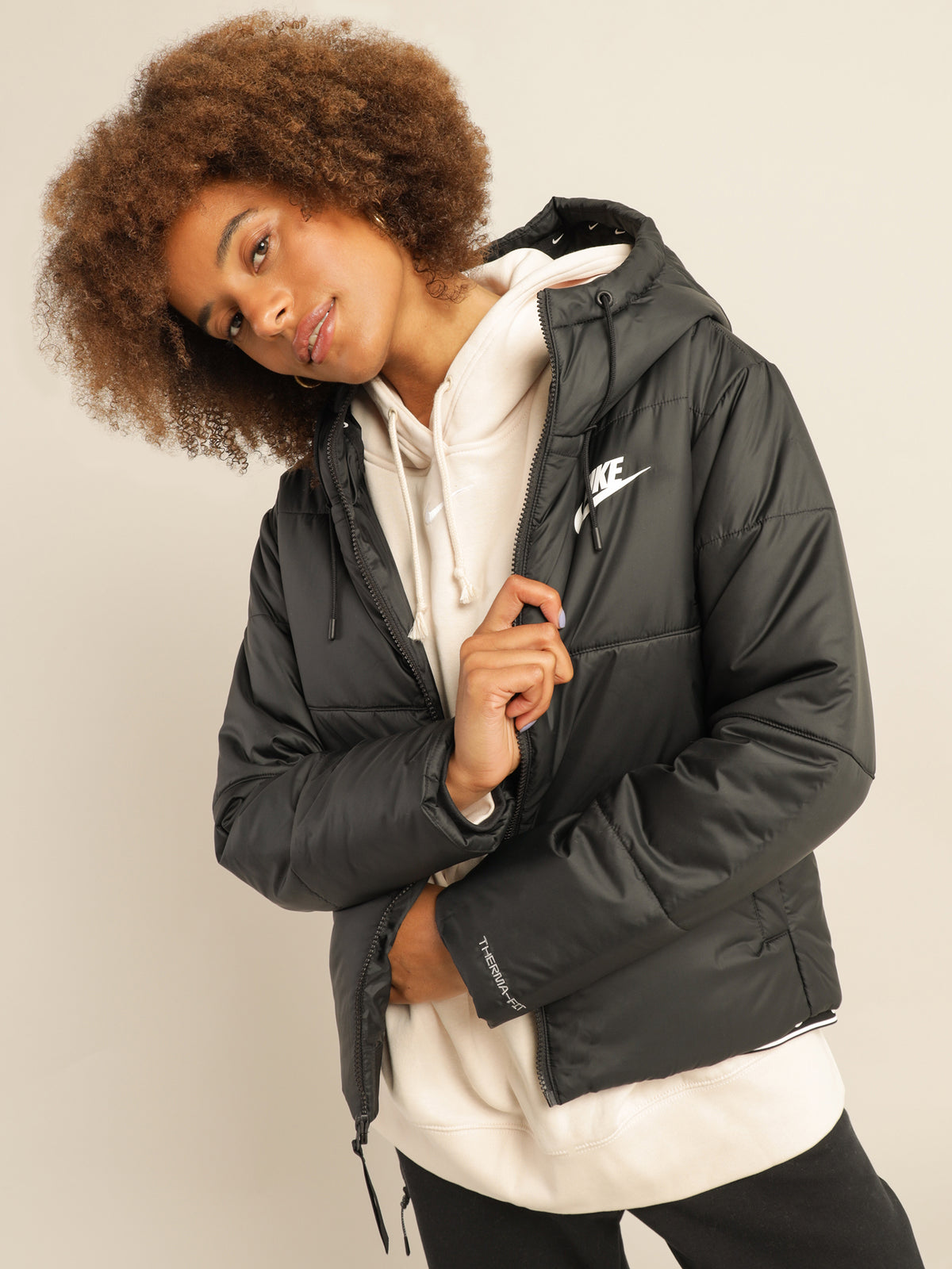 Sportswear ThermaFIT Repel Classic Jacket in Black &amp; White