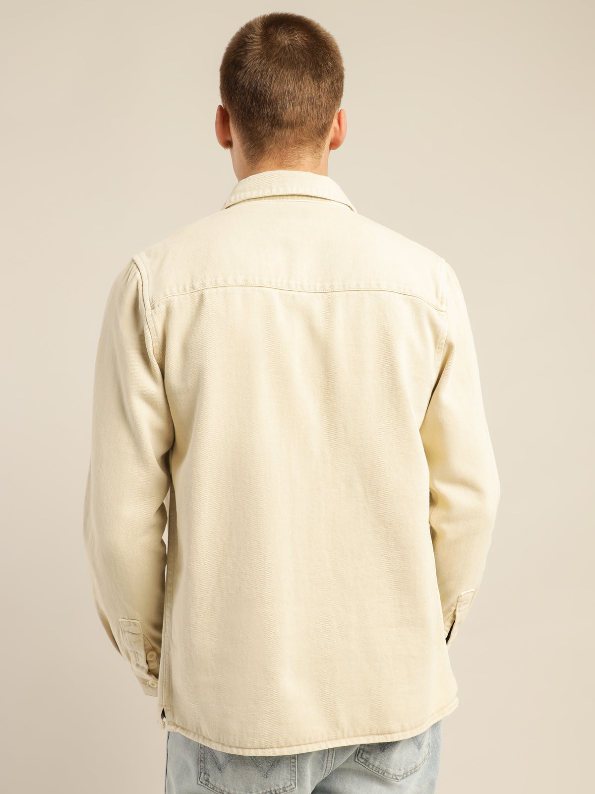 Essential Overshirt in Winter White