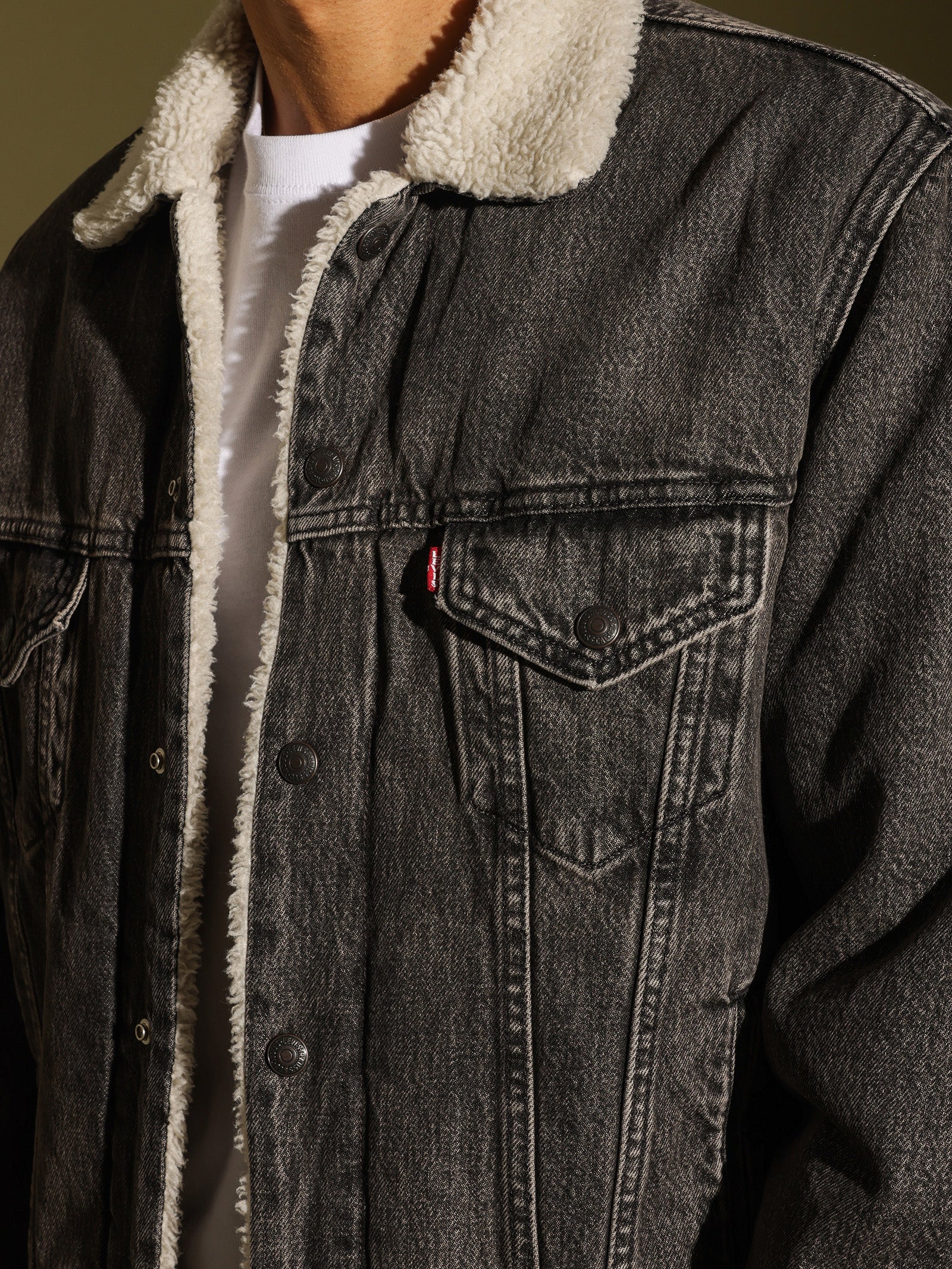 Vintage Fit Sherpa Trucker