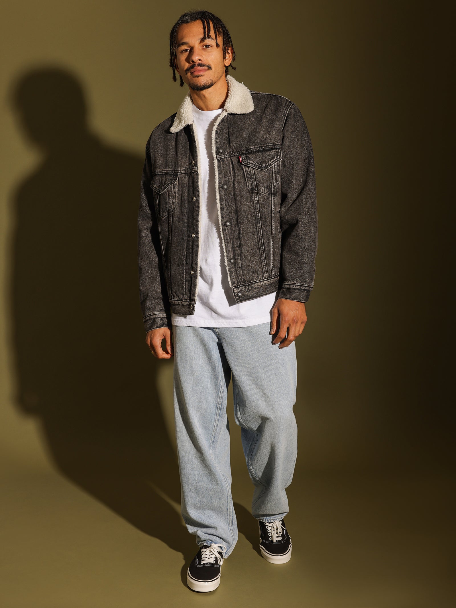 Vintage Fit Sherpa Trucker