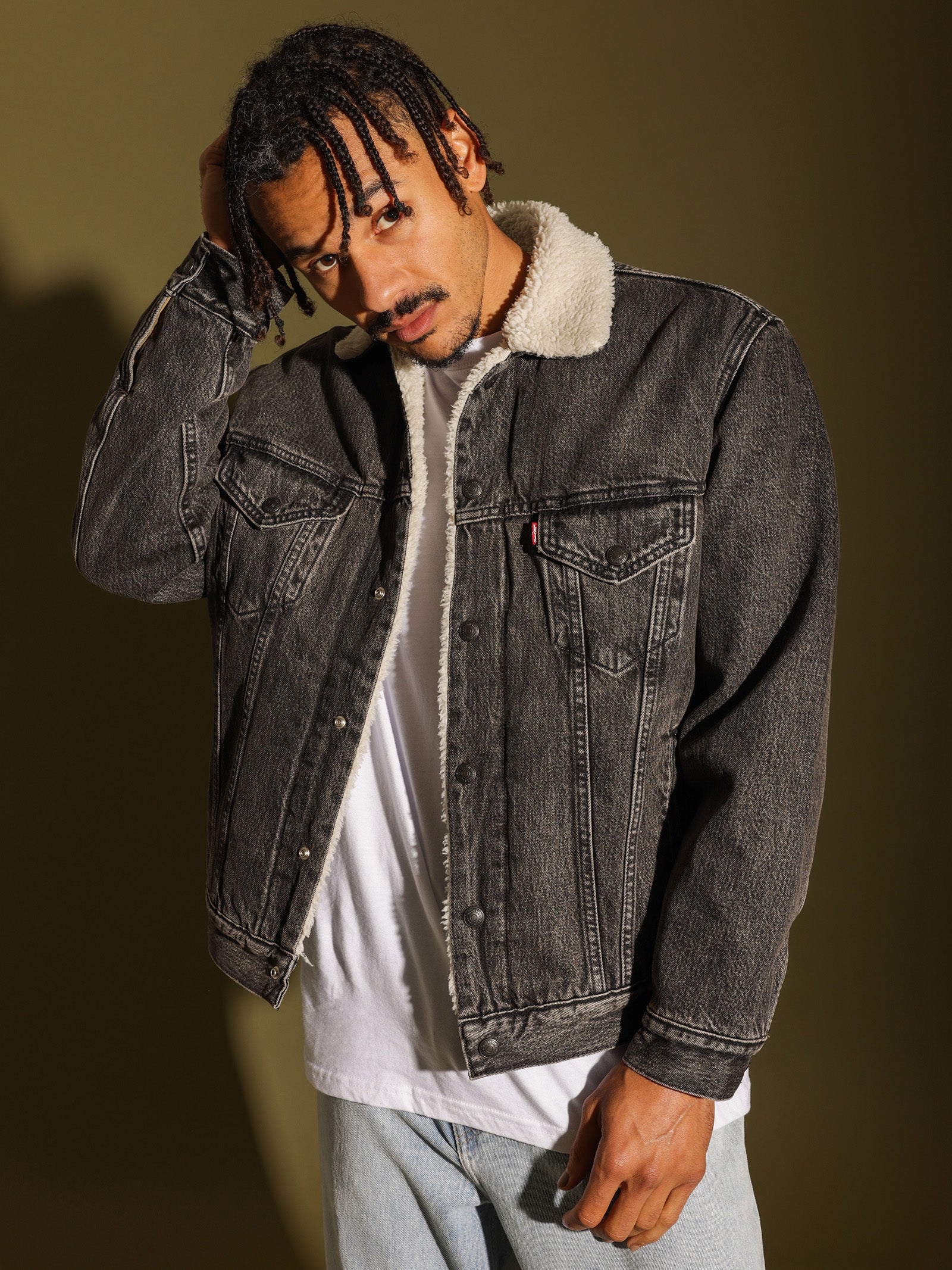 Vintage Fit Sherpa Trucker