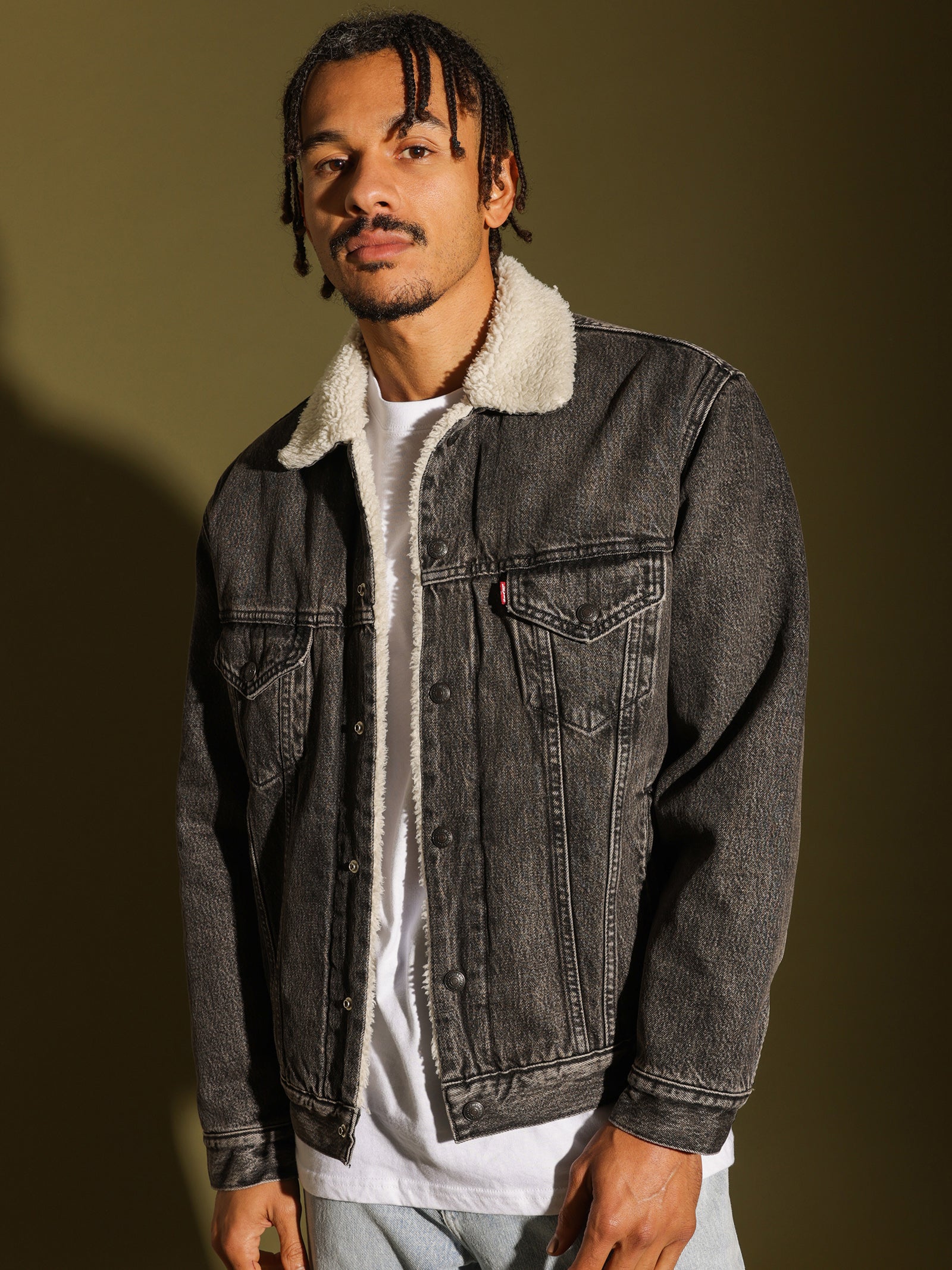 Vintage Fit Sherpa Trucker