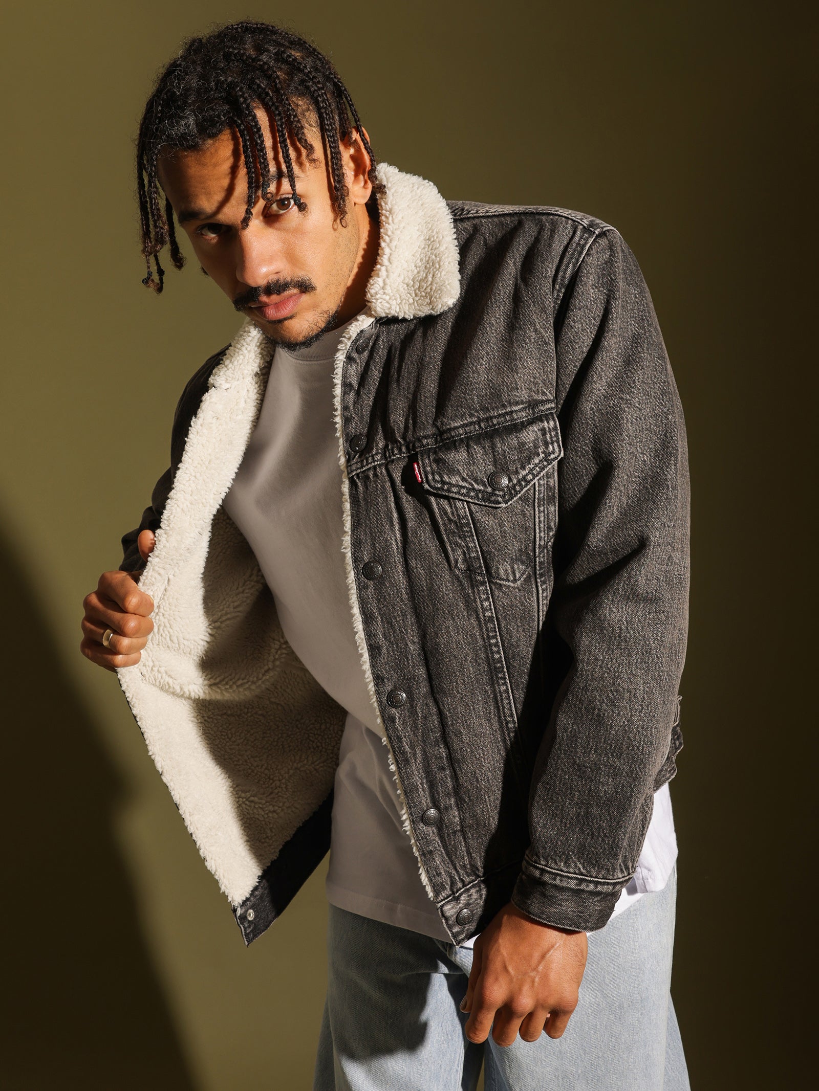 Vintage Fit Sherpa Trucker