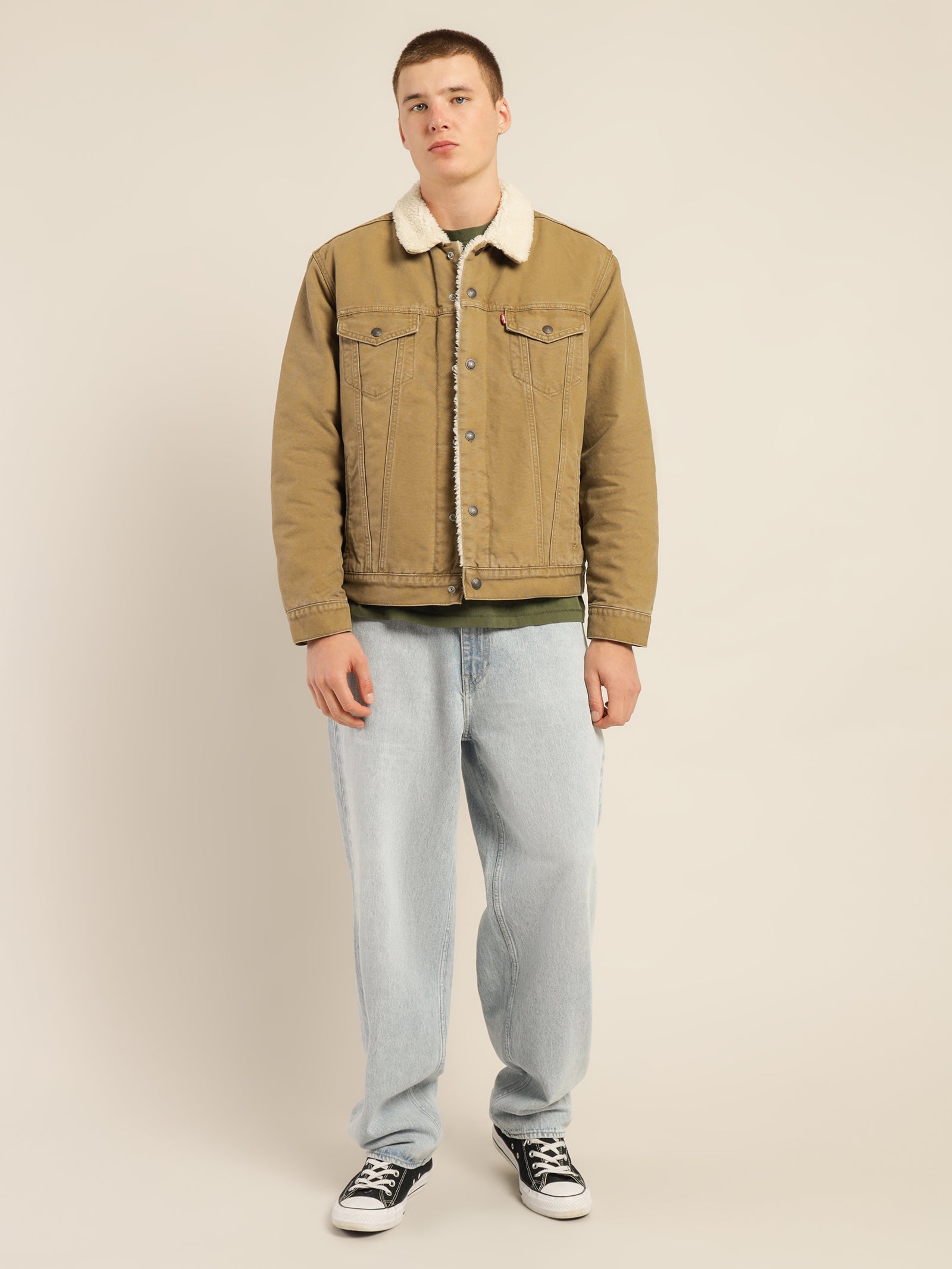 Type 3 Sherpa Lined Denim Trucker Jacket