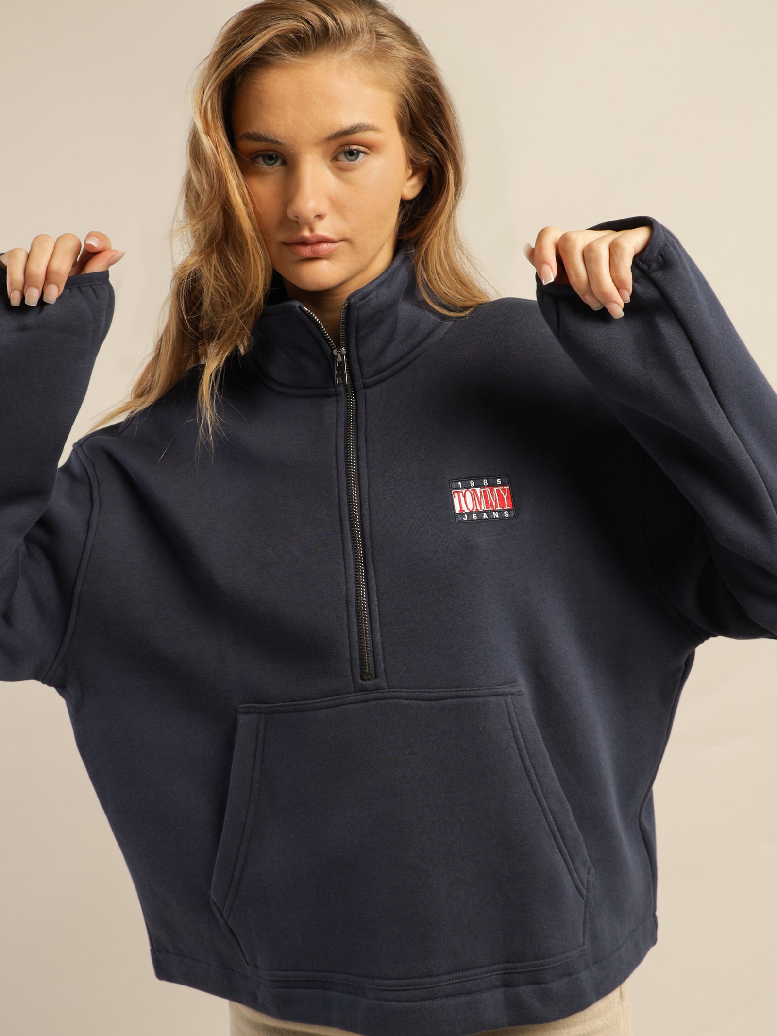 Relaxed Timeless 1 Quarter Zip Crew Fleece