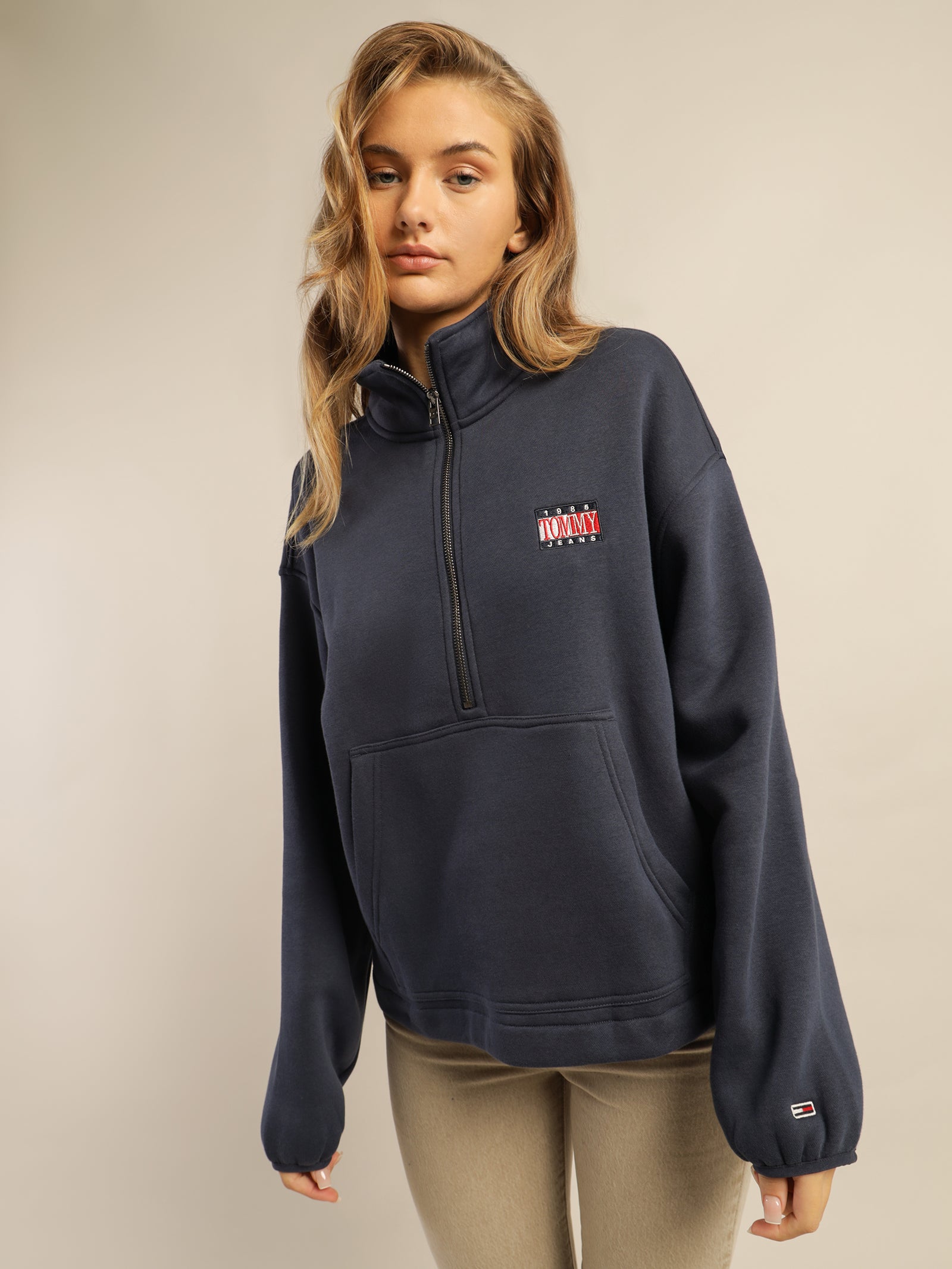 Relaxed Timeless 1 Quarter Zip Crew Fleece