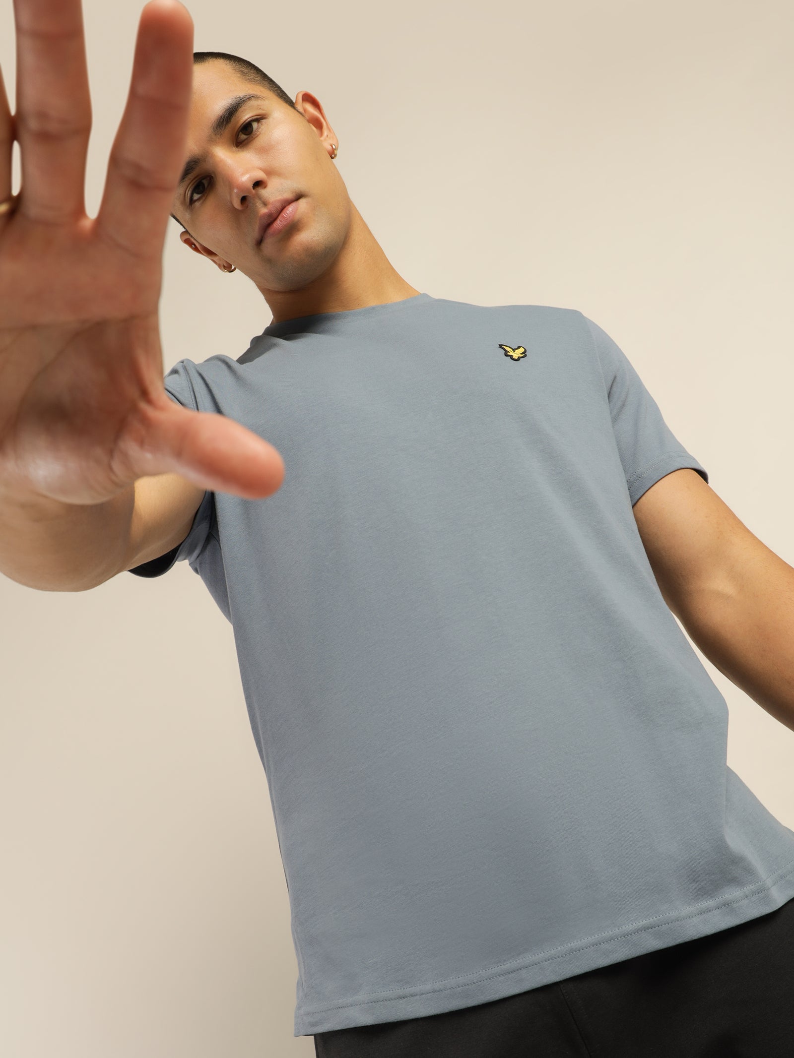Plain T-Shirt in Slate Grey