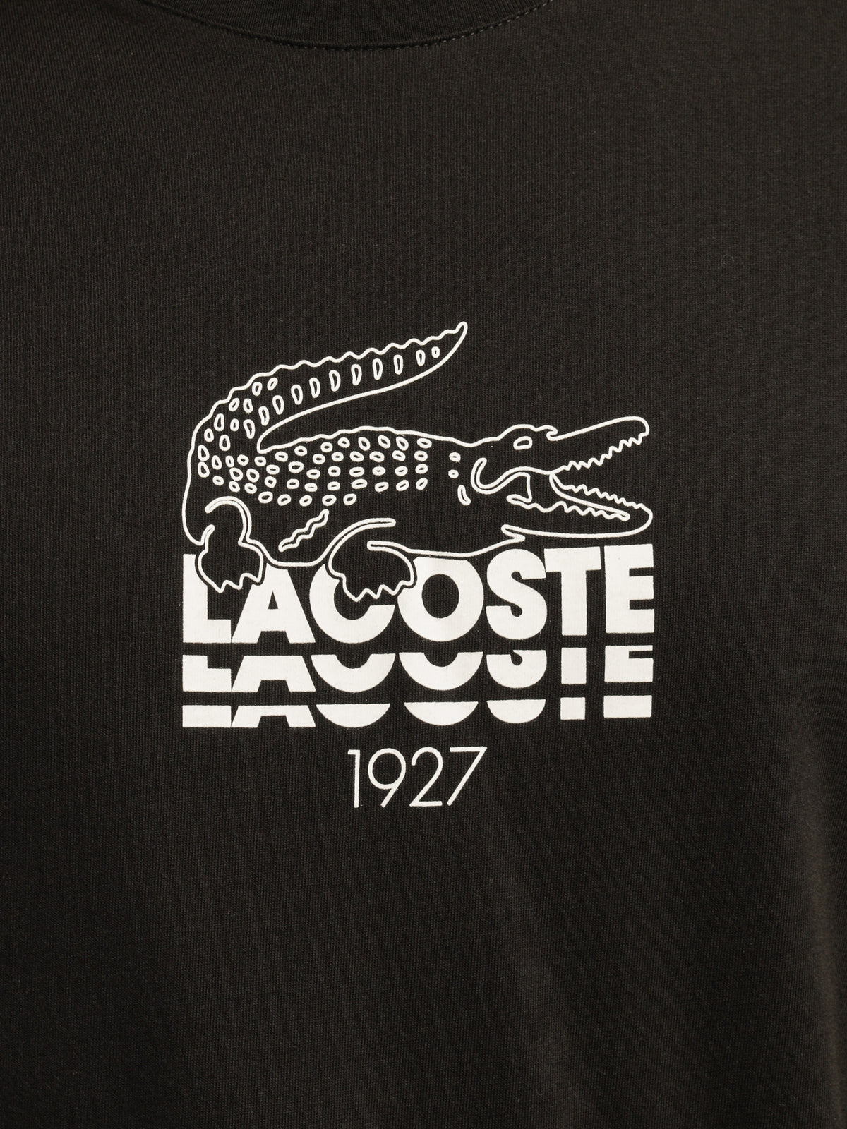 Lifestyle Logo Croc T-Shirt in Black