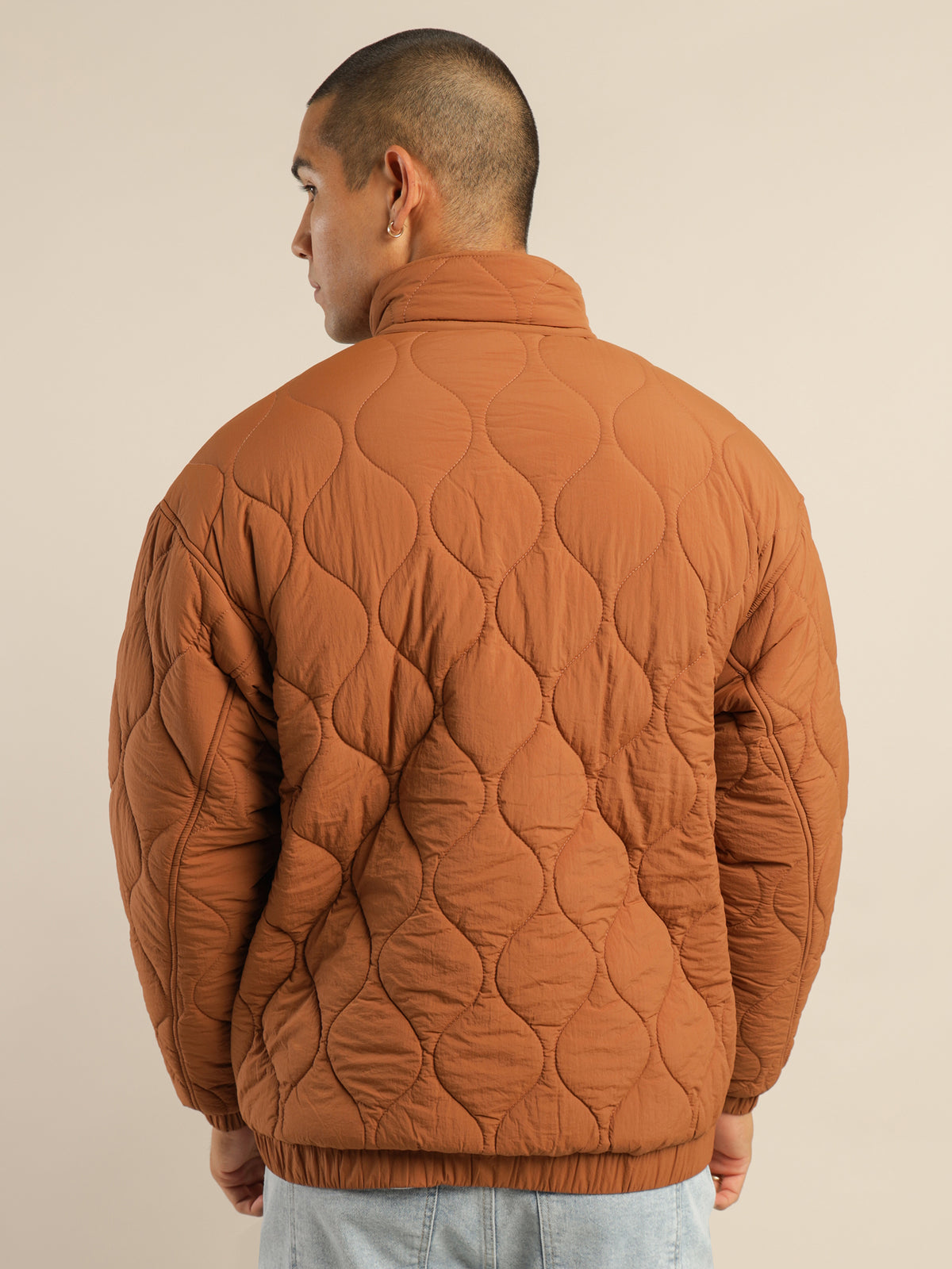 Aiden Quilted Jacket in Sandalwood