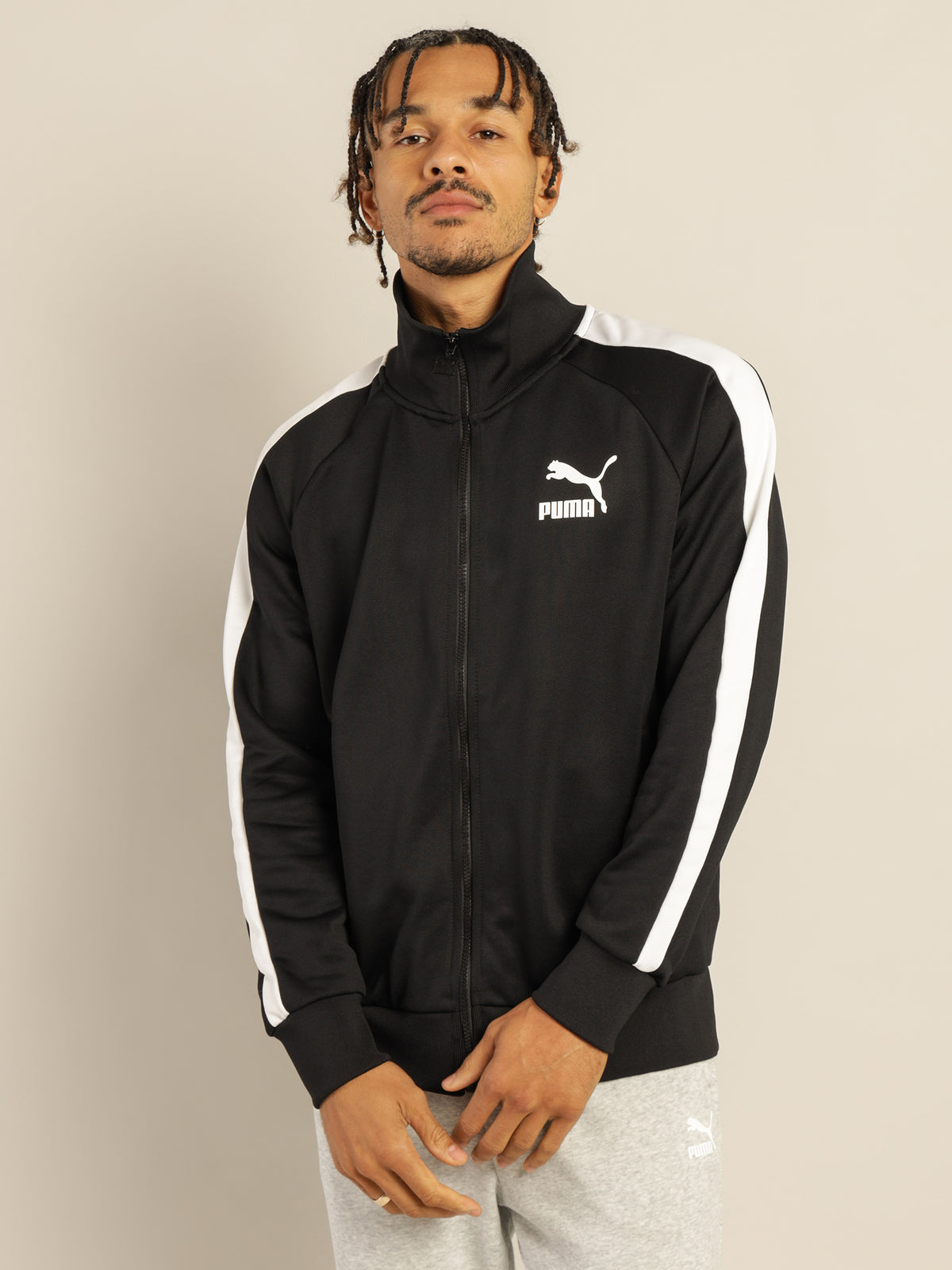 Iconic T7 Track Jacket in Black