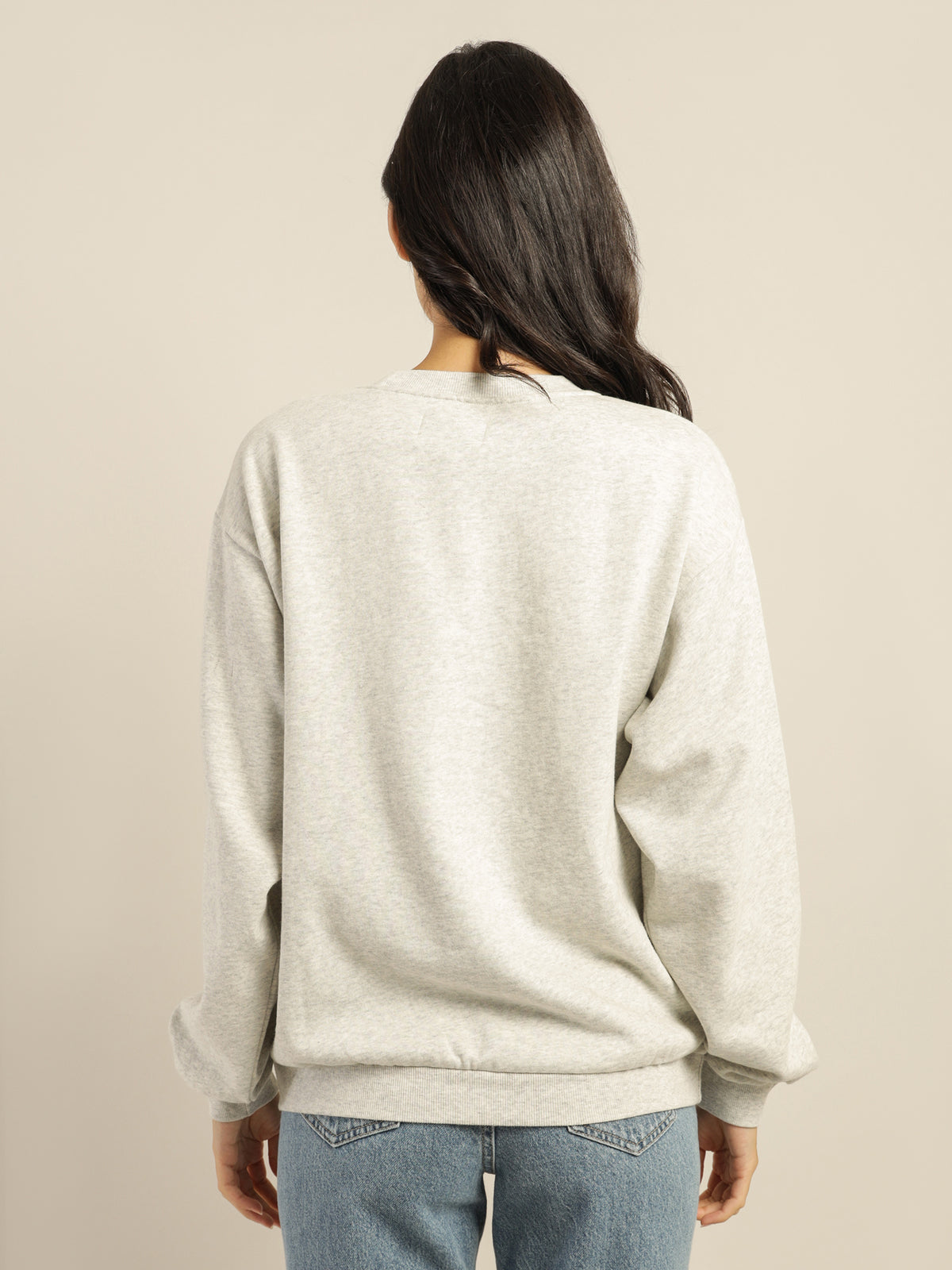The Reaction Sweater in Light Grey Marle