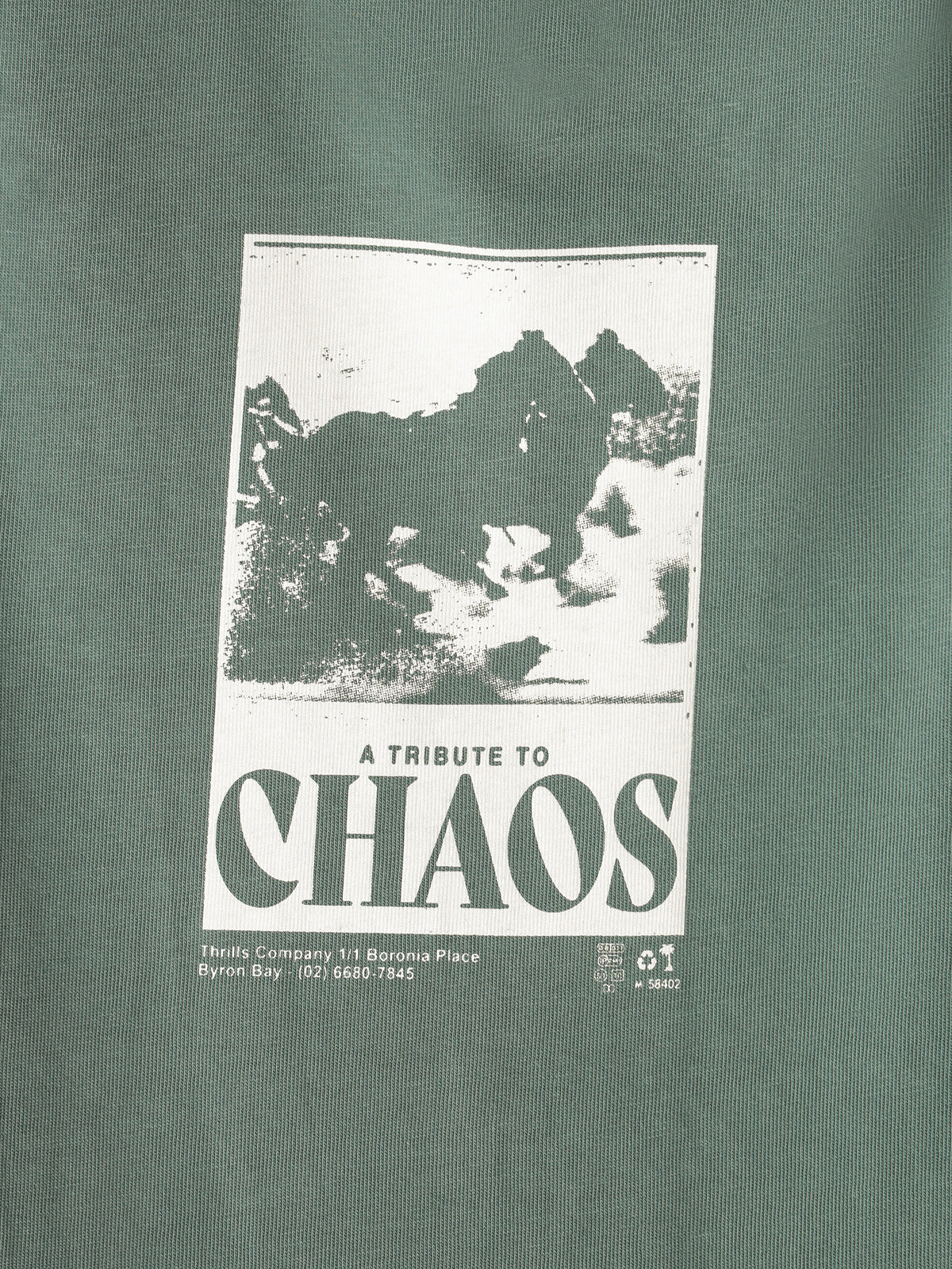 Chaos Merch Fit T-Shirt in Vintage Teal
