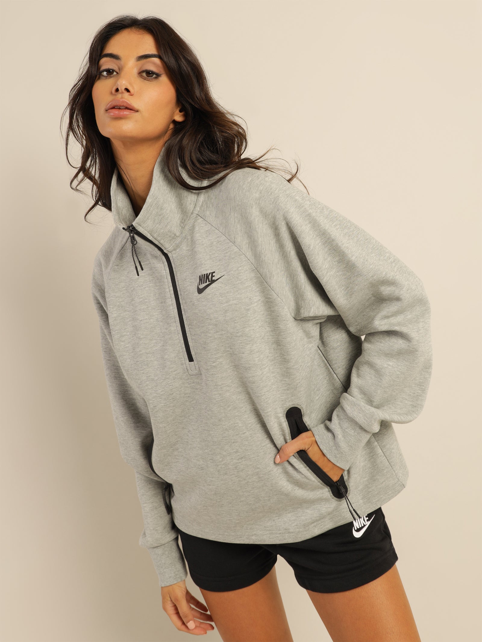 Grey Nike Tech Women Fleece Jacket Womens Grey Tech Fleece Jacket