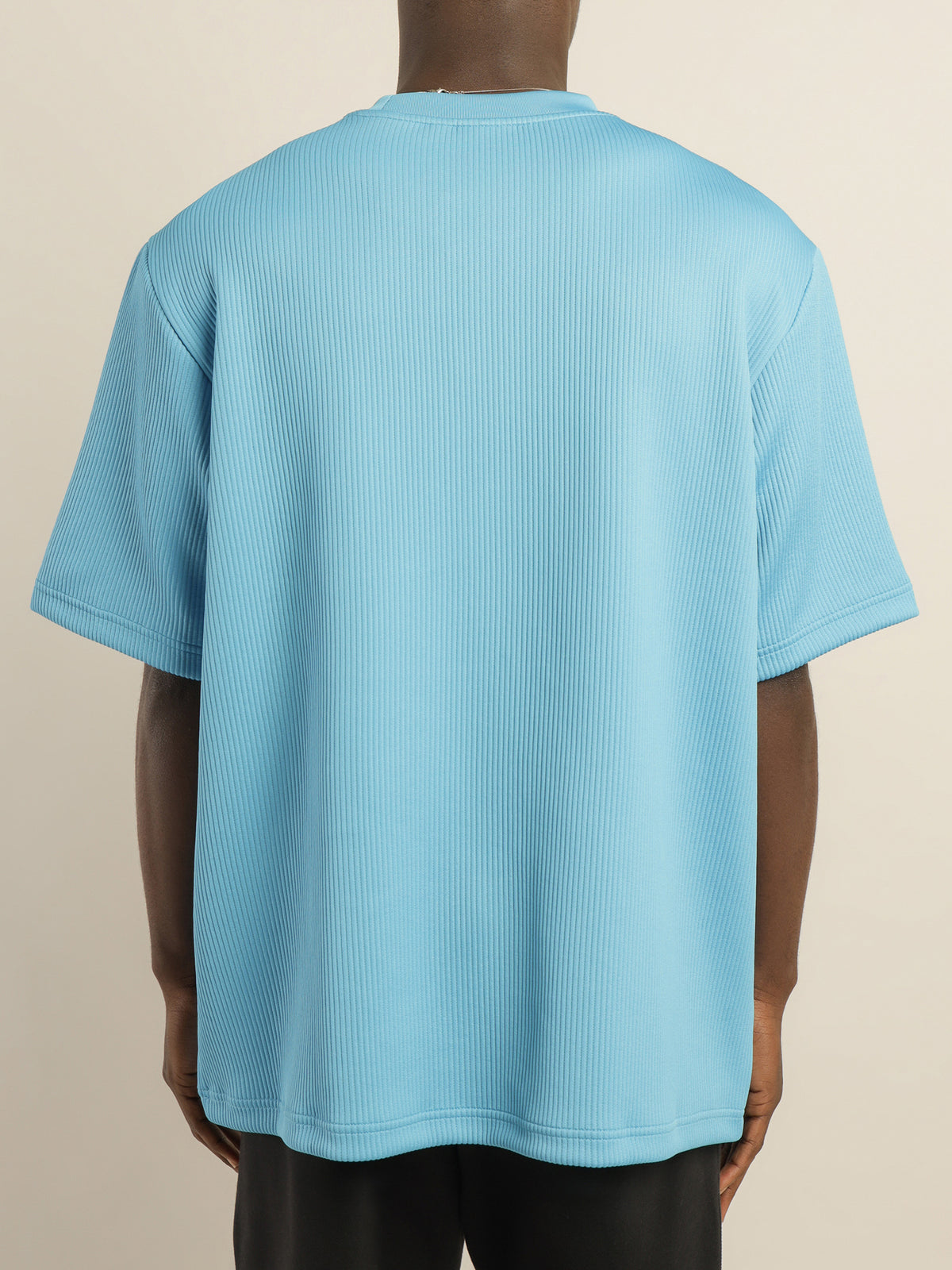 Adicolor Trefoil Plissé T-Shirt in Blue