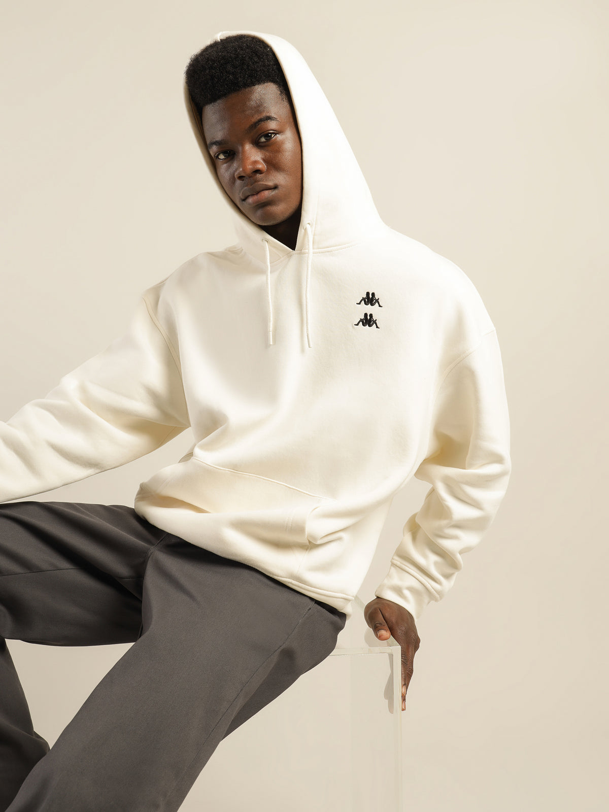 Authentic Diran Hoodie in White Snow