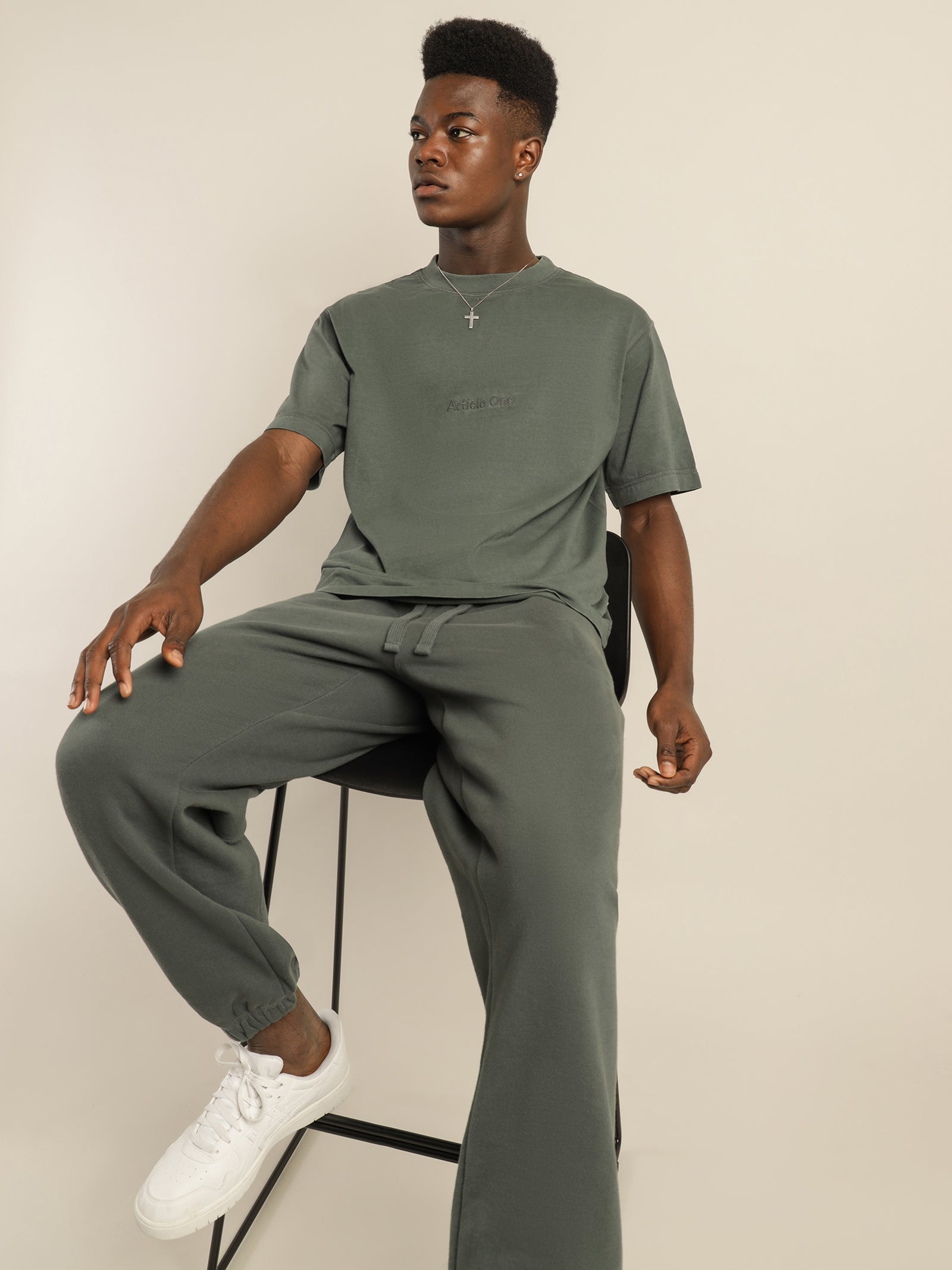 Fabian Trackpant in Teal
