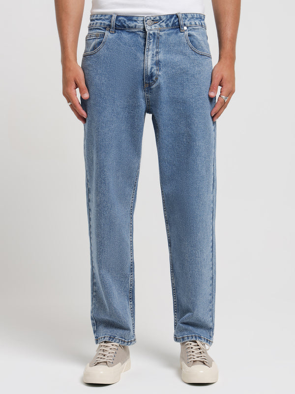 Colt Relaxed Tapered Jeans in Classic Blue - Glue Store