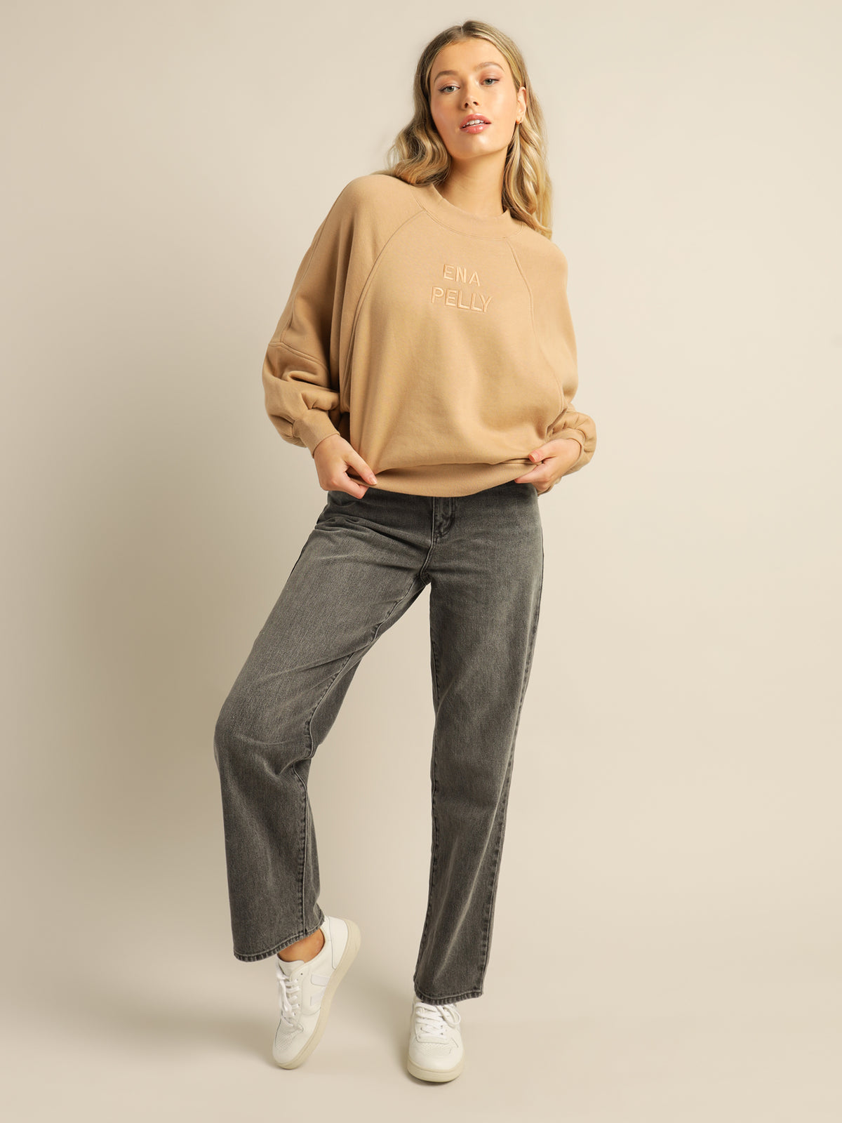 Sienna Sweater in Almond Tan