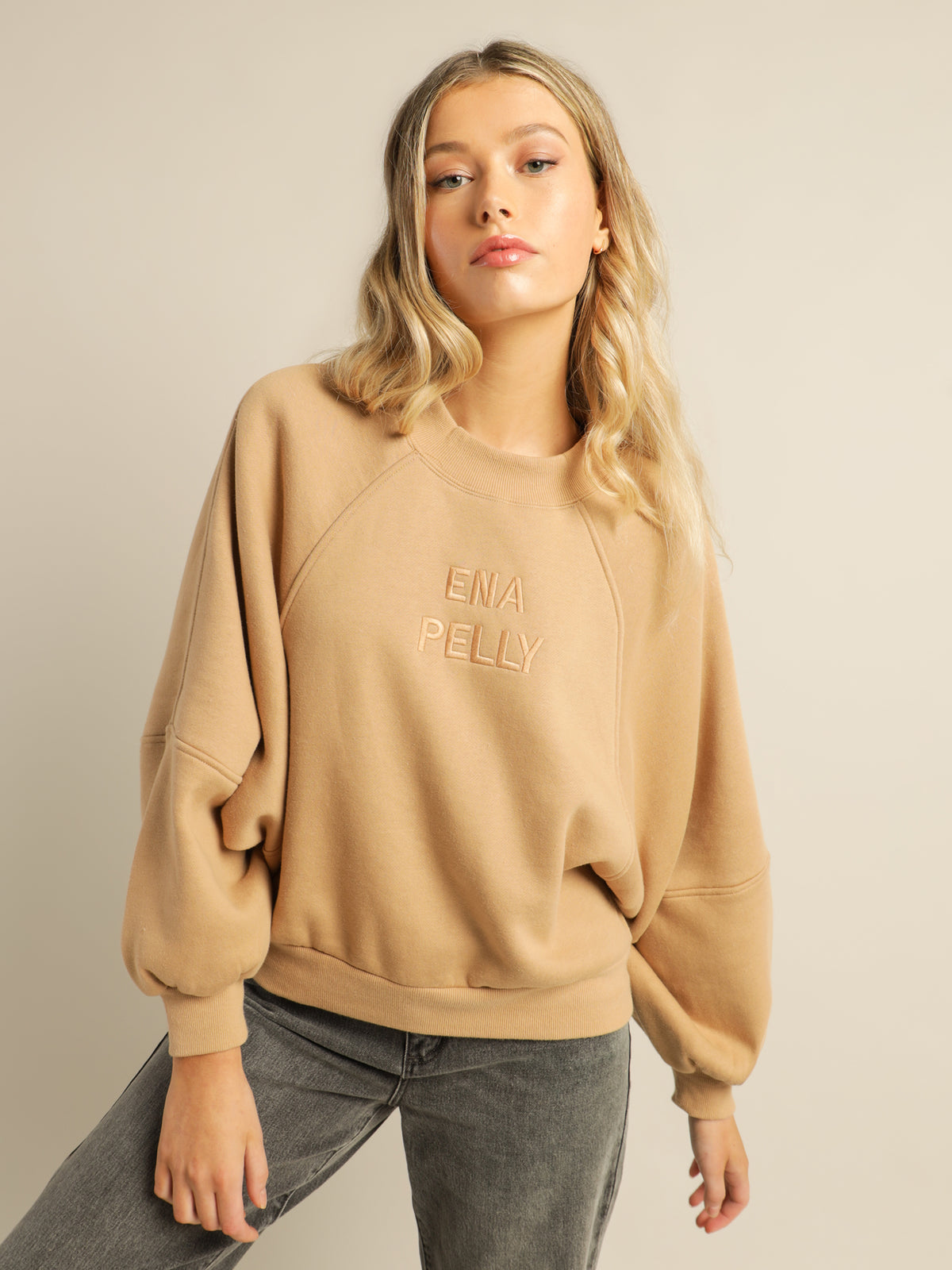 Sienna Sweater in Almond Tan