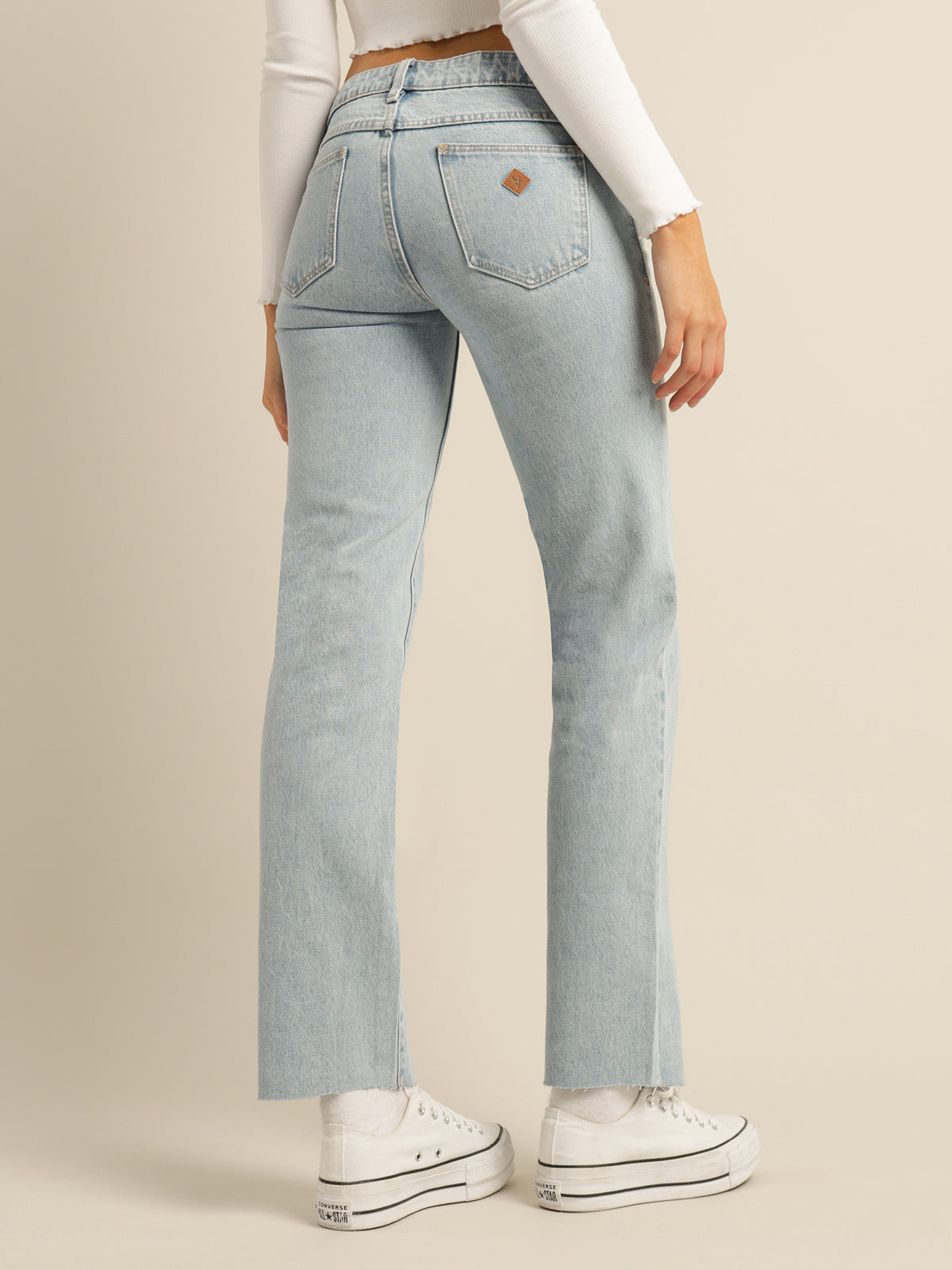 A 99 Low Straight Jeans in Walk Away Blue