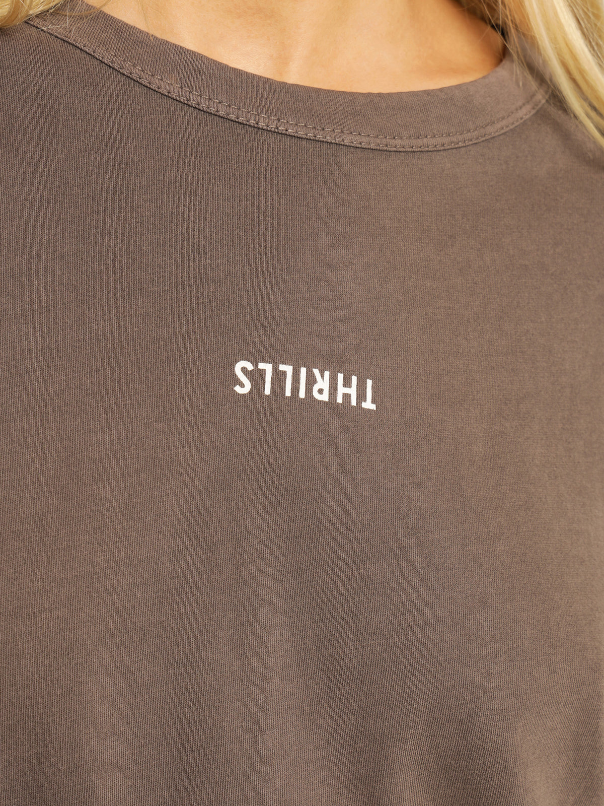 Minimal Thrills Relaxed T-Shirt in Plum