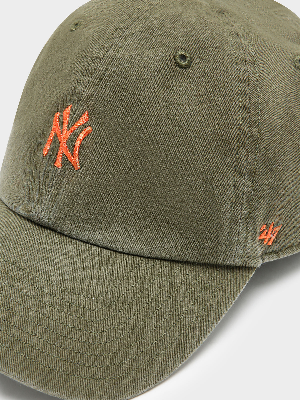 47 Brand NY Yankees Baseball Cap | Olive/Oran