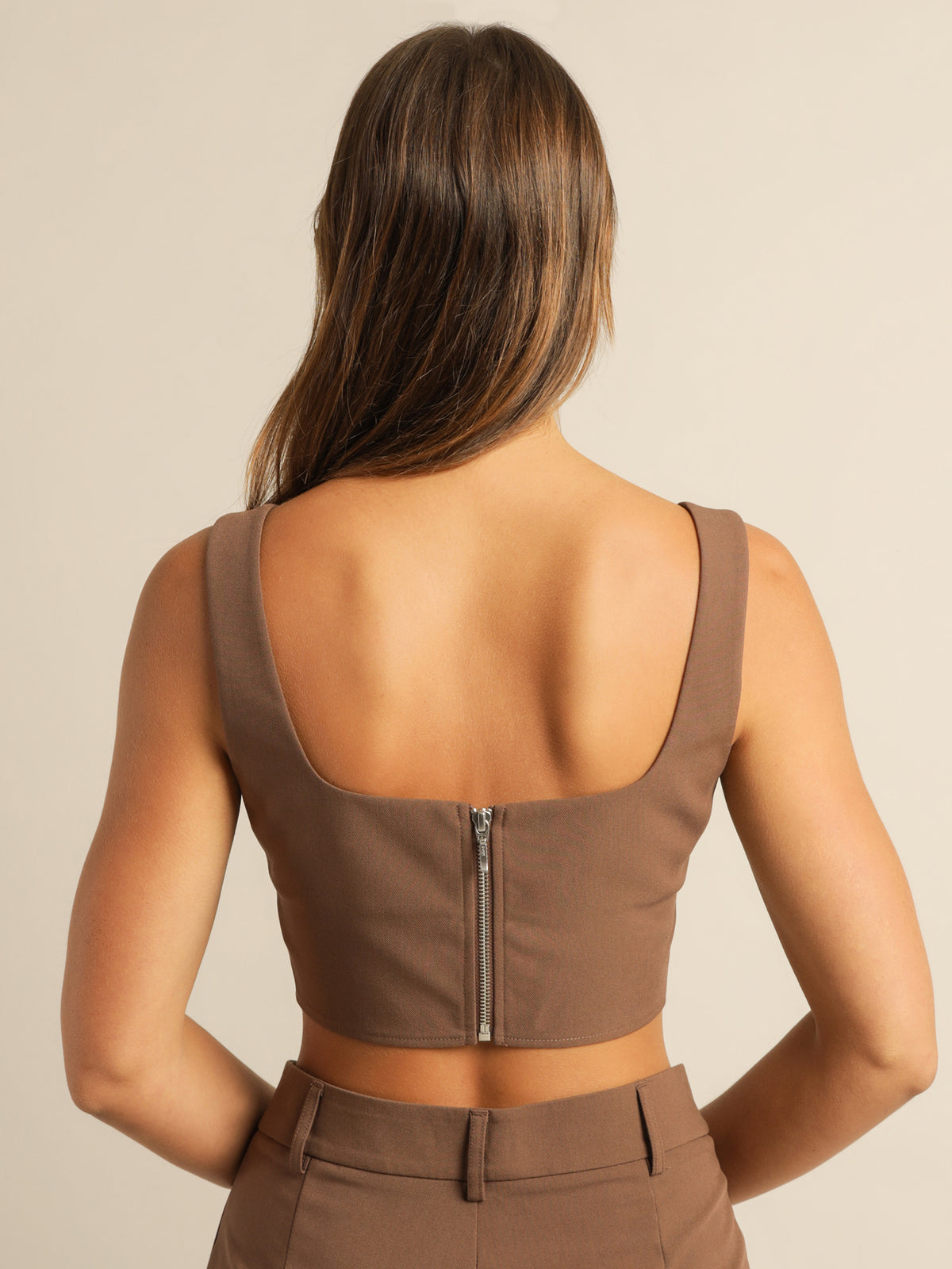 Campbell Corset in Walnut