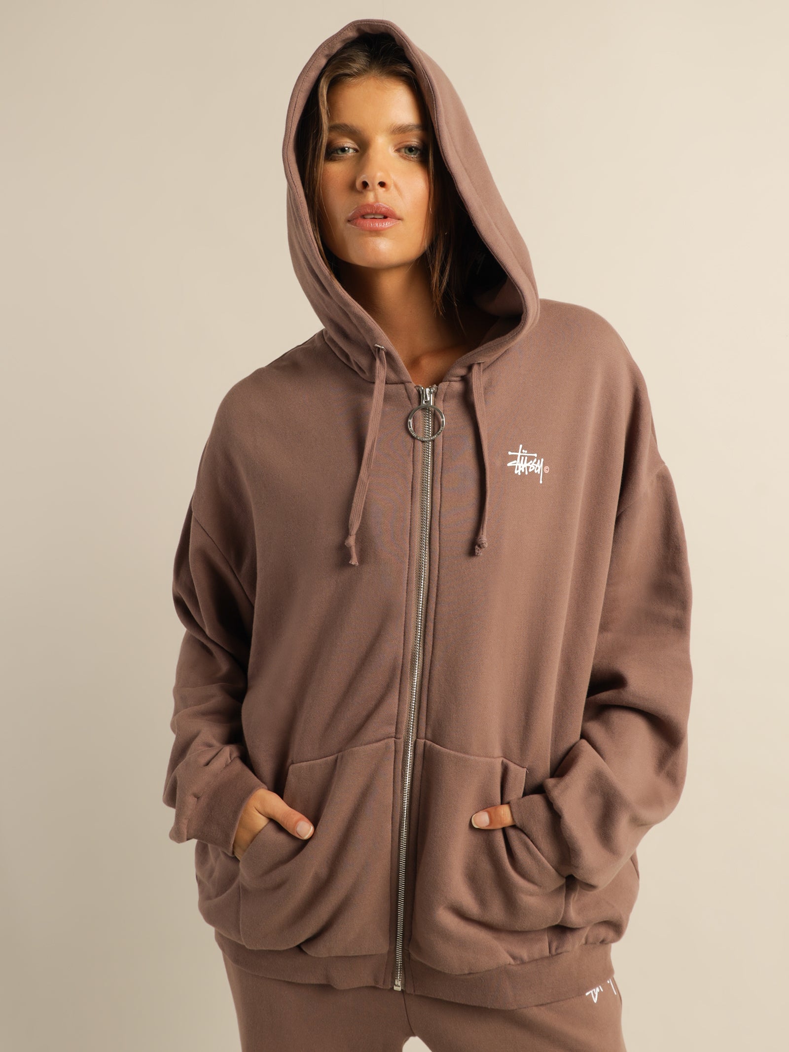 Graffiti Zip Up Hood Jacket - Main Image