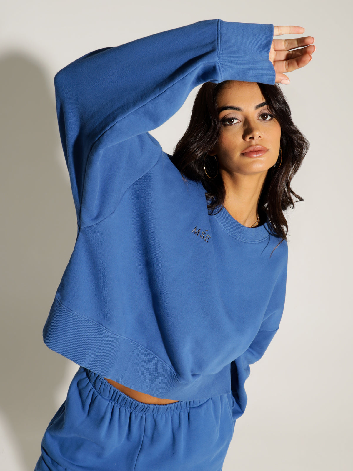 MSE Oversized Sweater in Cobalt
