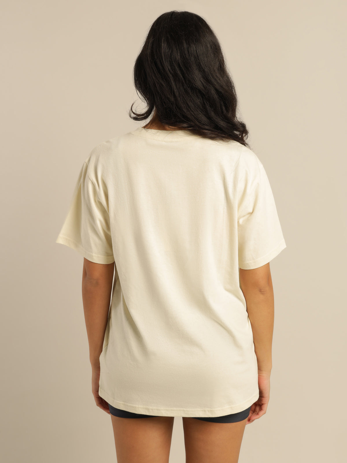 Layback Printed T-Shirt in Winter White
