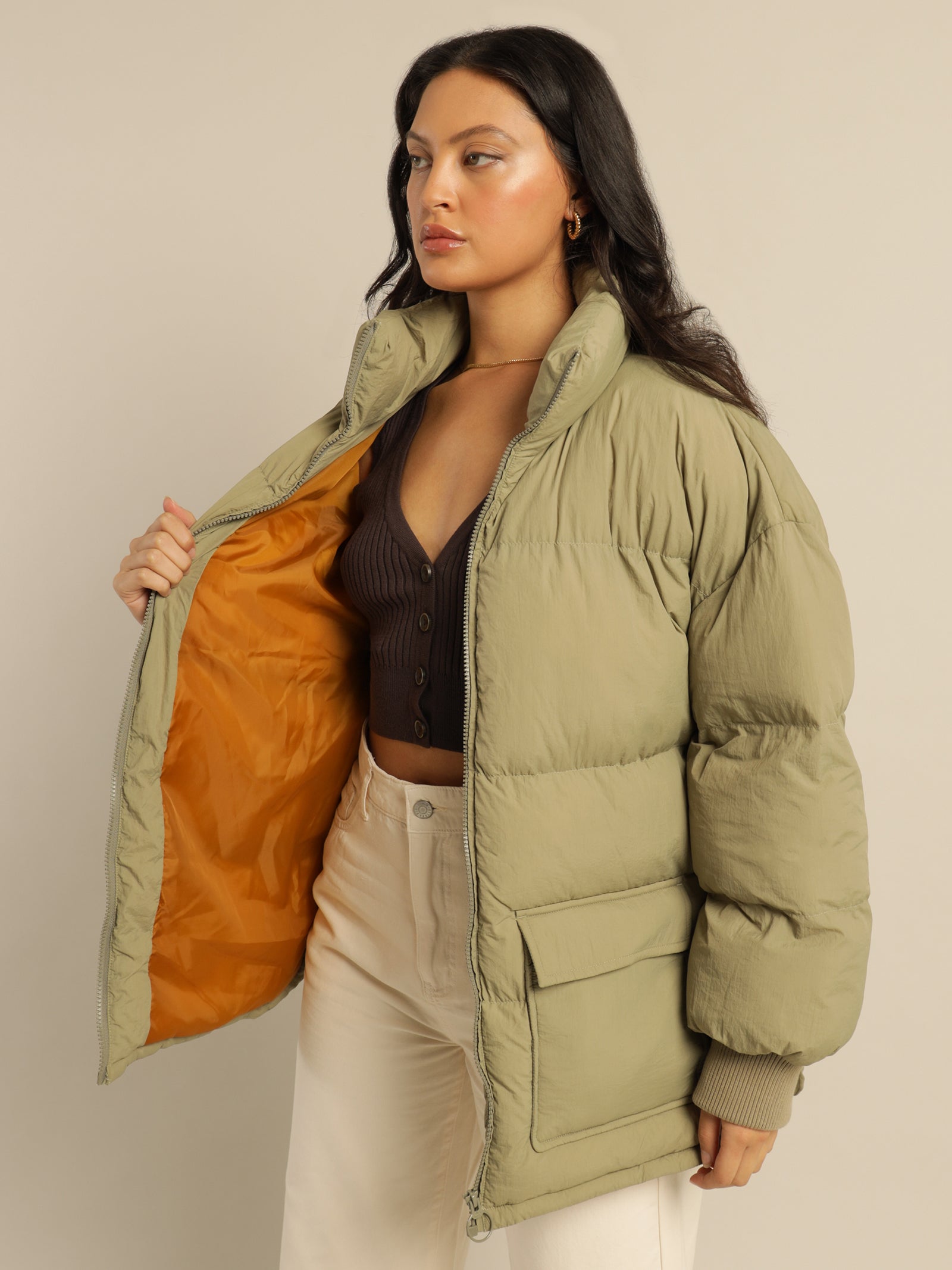 Molly Contrast Puffer Jacket