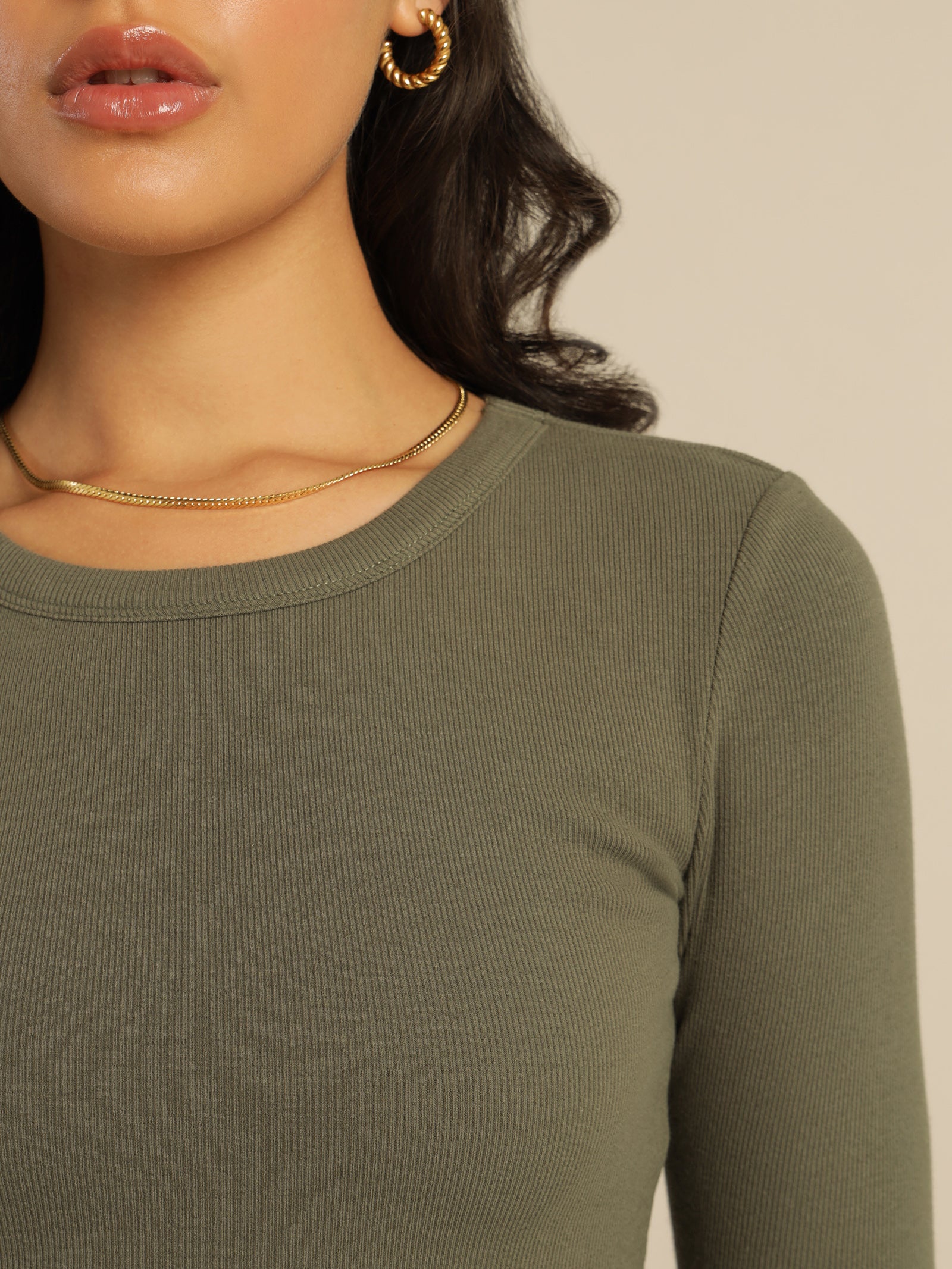 Stella Long Sleeve Rib Dress