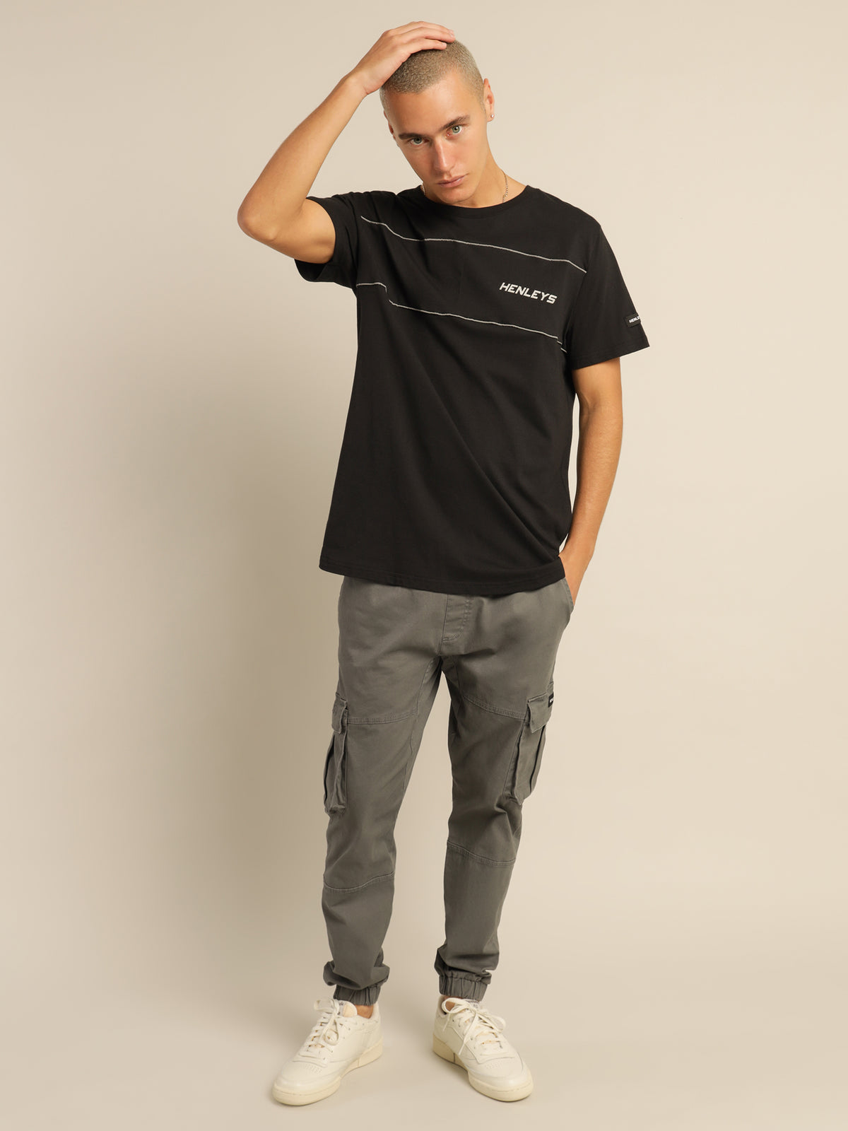 Allied Reflective T-Shirt in Black