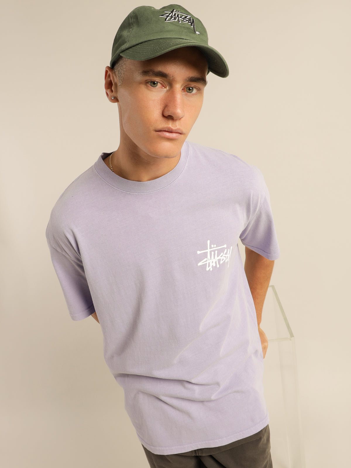 Pigment Graffiti T-Shirt in Pigment Lavender