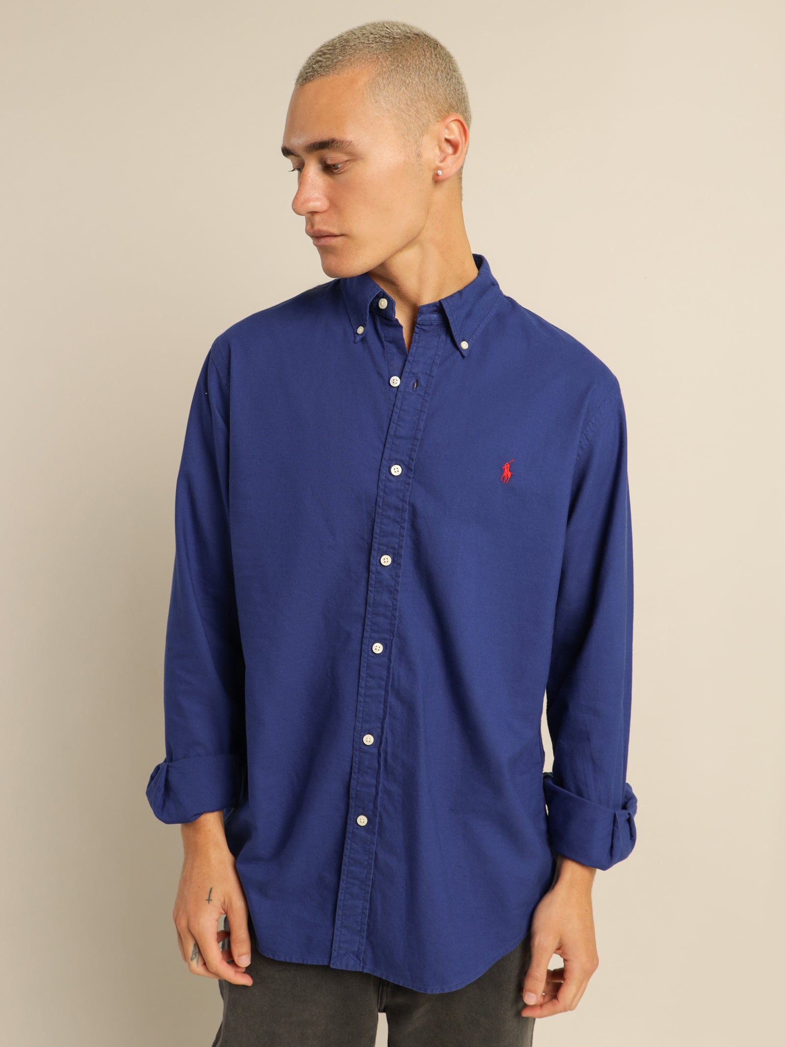 Polo Custom Fit Oxford Shirt - Main Image