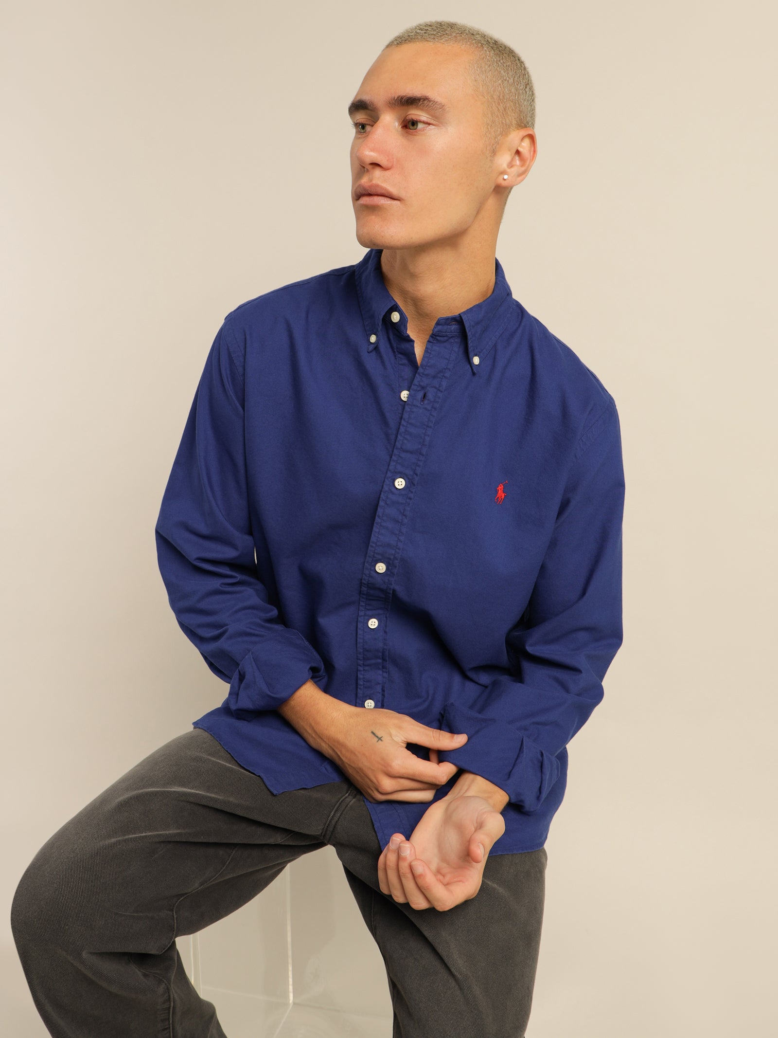 Polo Custom Fit Oxford Shirt - Main Image