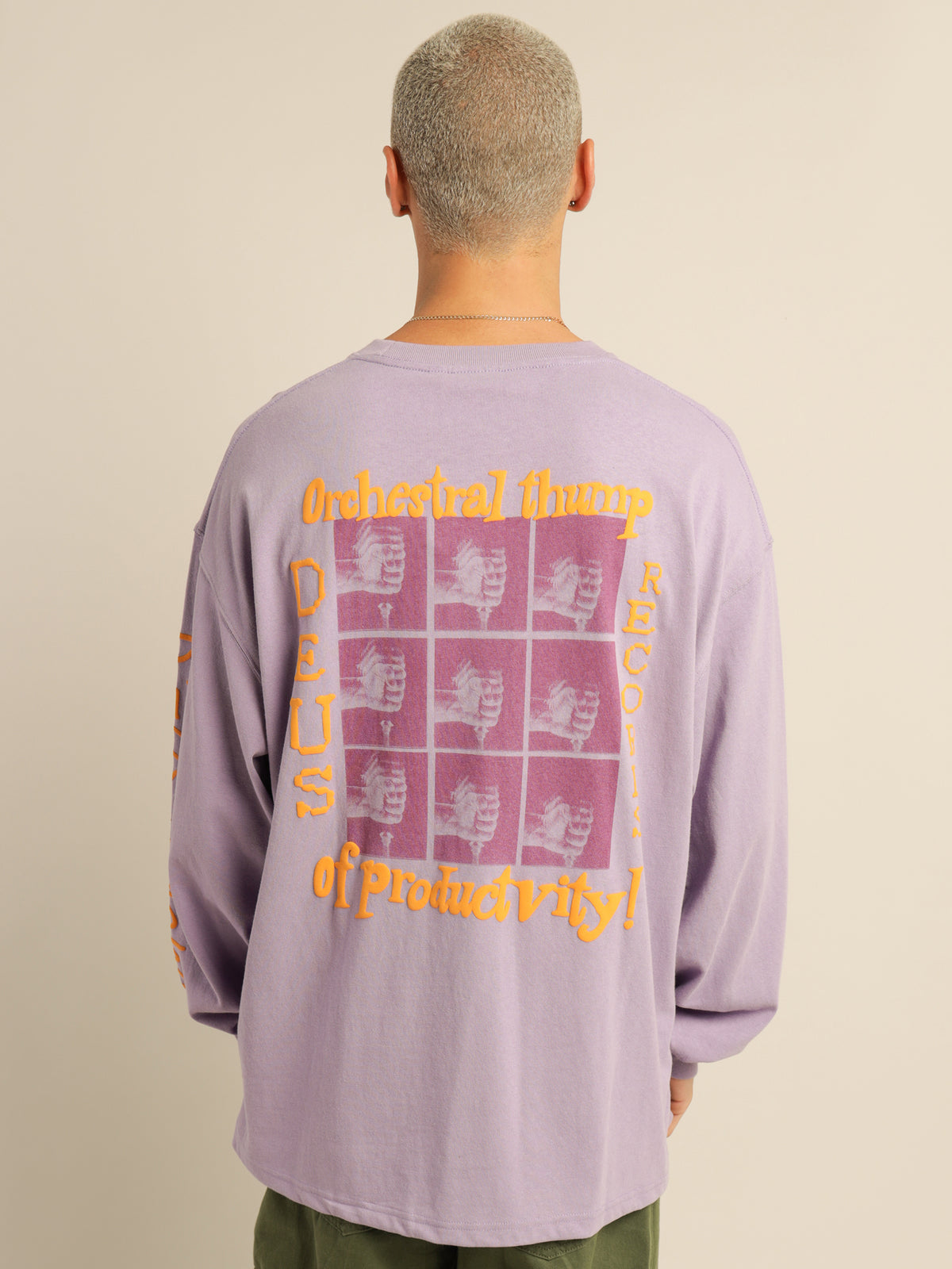 Thump Long Sleeve T-Shirt in Purple