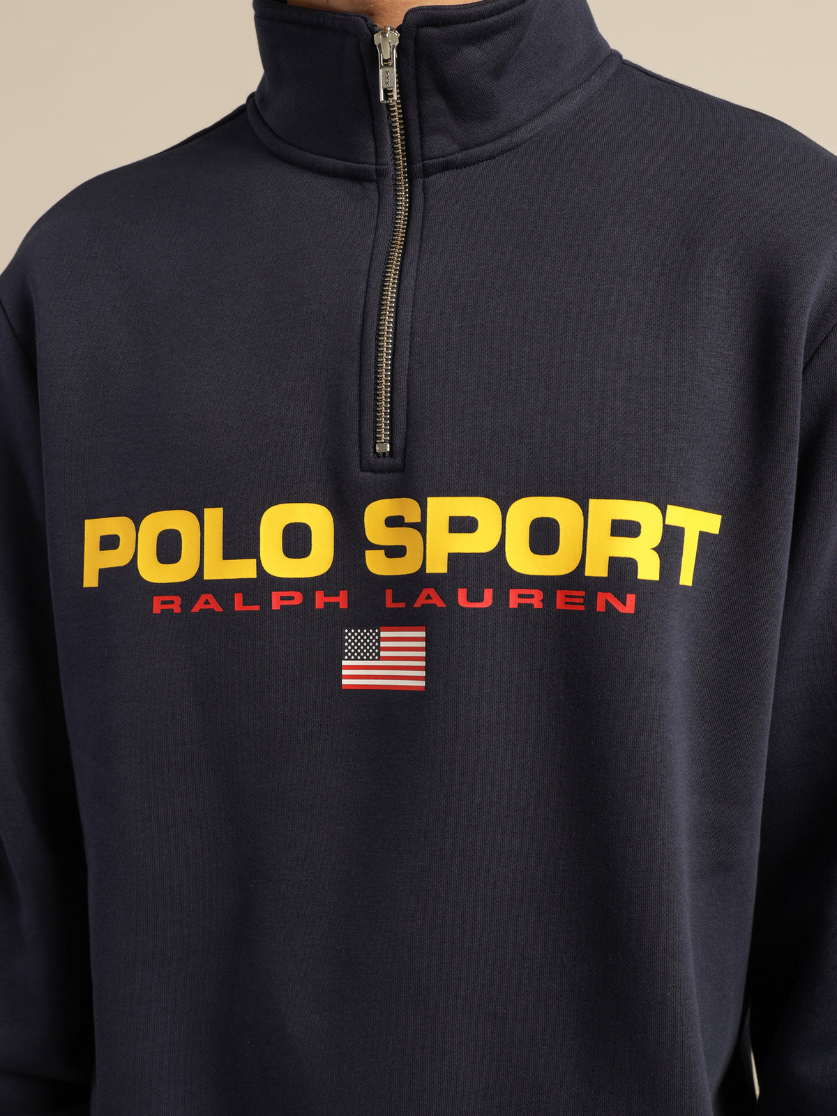 Polo Sport Quarter Zip in Cruise Navy