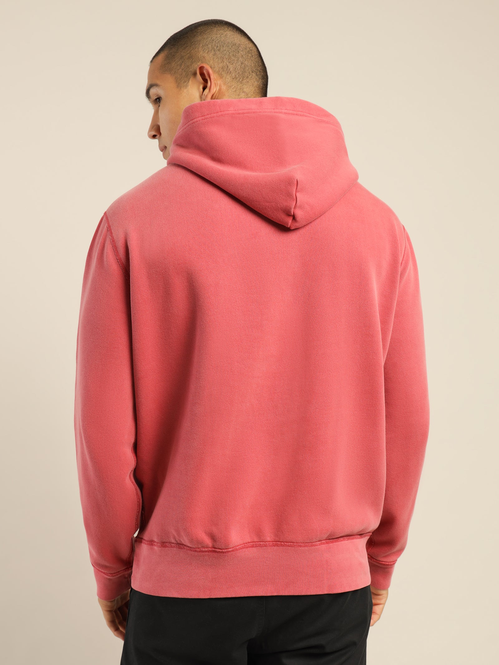 Polo Garment Dyed Fleece Hoodie